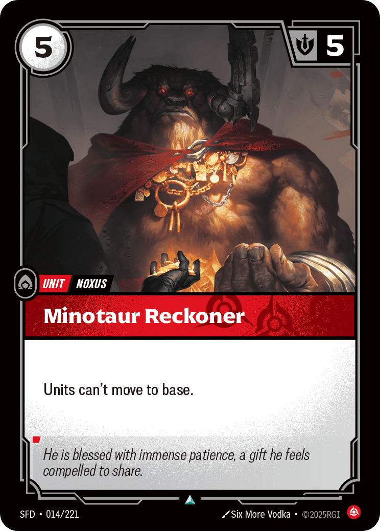 Minotaur Reckoner — Spiritforged — Riftbound: League of Legends TCG