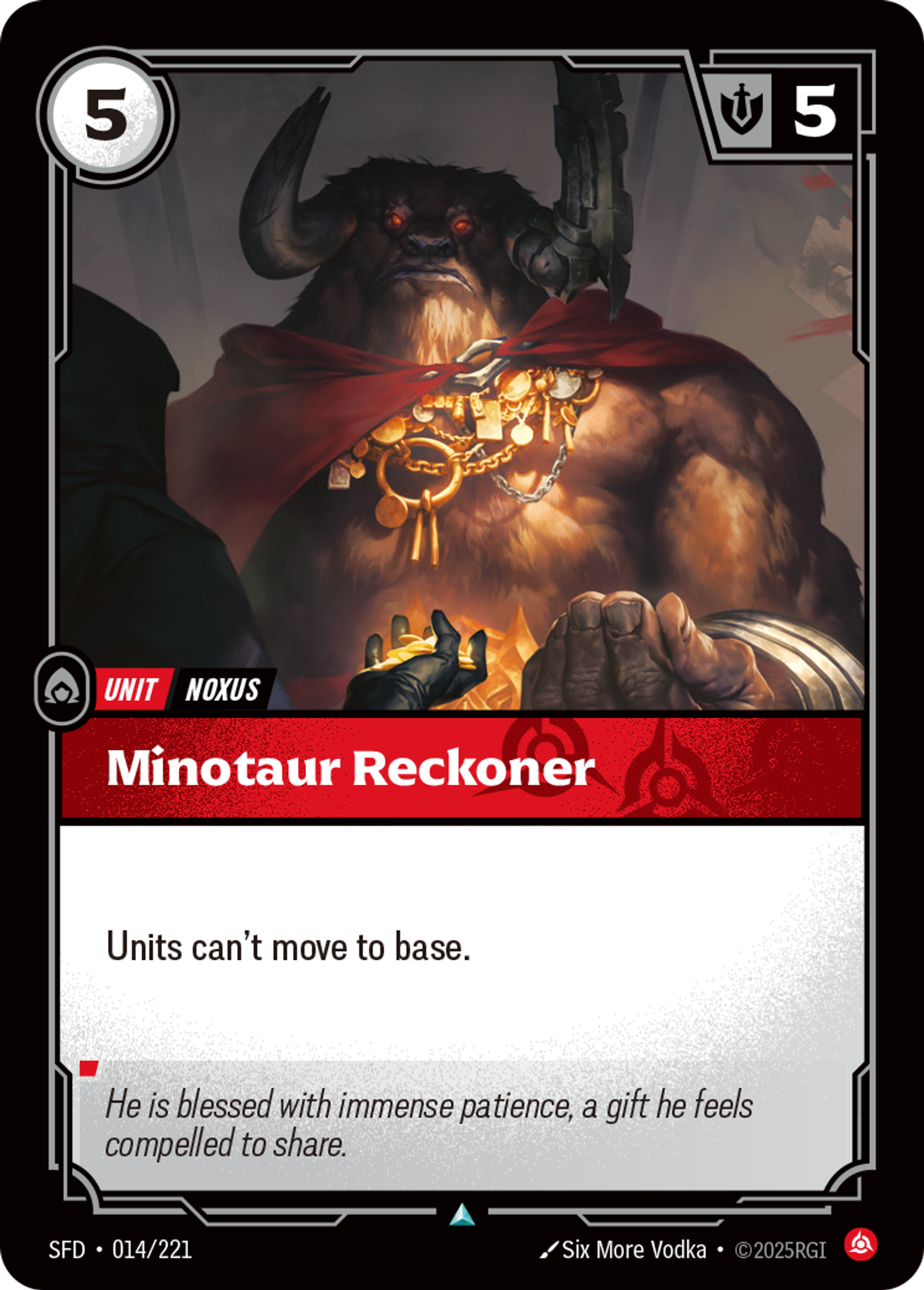 Minotaur Reckoner — Spiritforged — Riftbound: League of Legends TCG