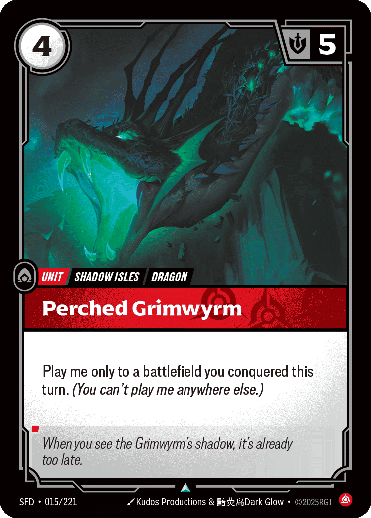 Perched Grimwyrm — Spiritforged — Riftbound: League of Legends TCG