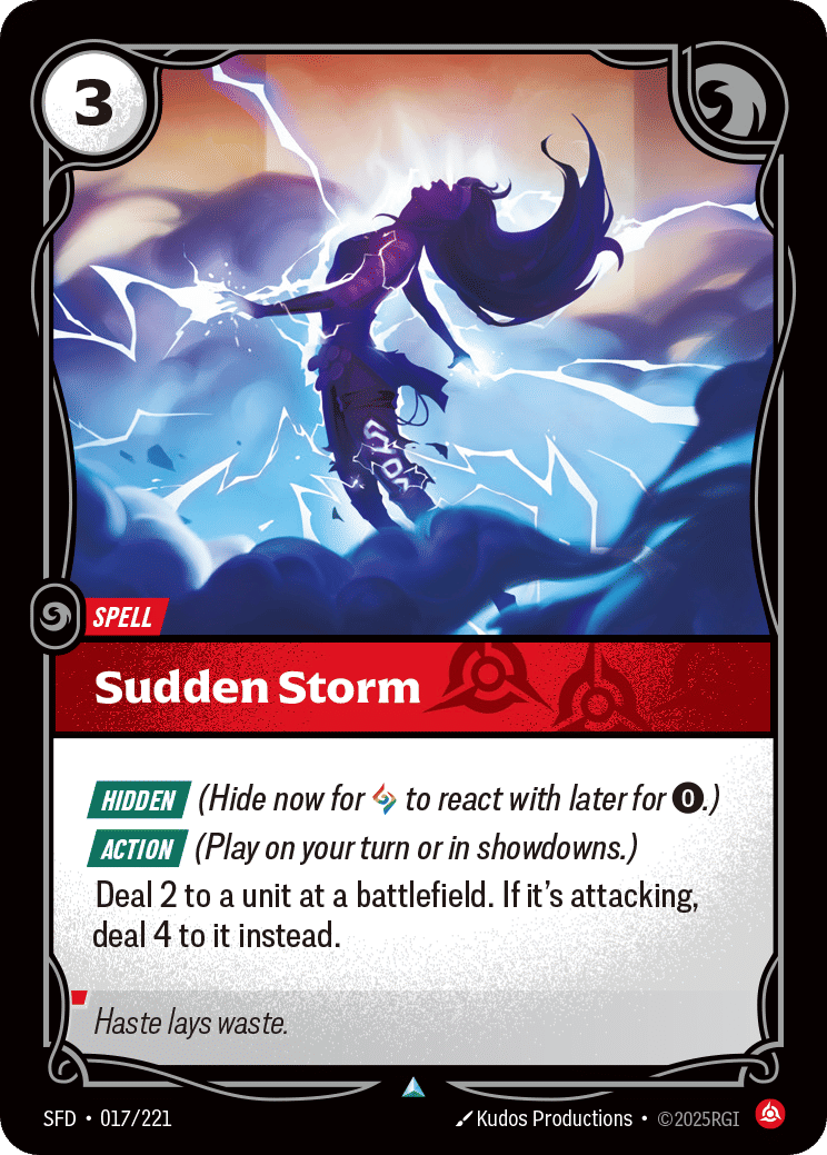 Sudden Storm — Spiritforged — Riftbound: League of Legends TCG