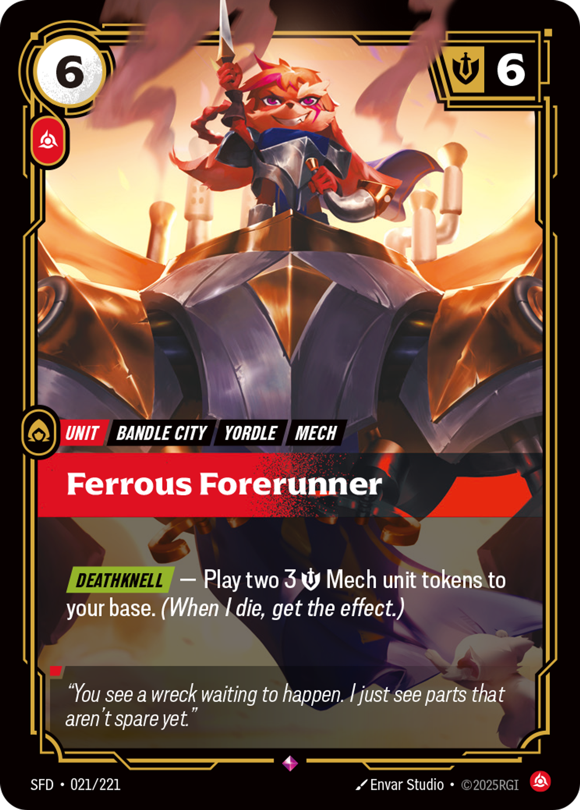 Ferrous Forerunner — Spiritforged — Riftbound: League of Legends TCG