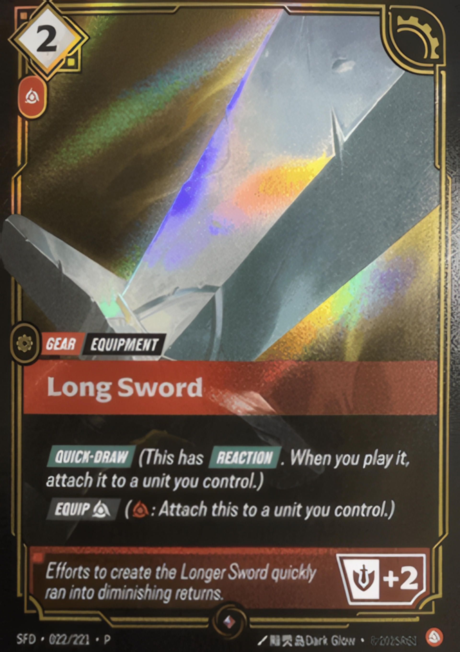 Long Sword — Spiritforged - Promo Cards — Riftbound: League of Legends TCG