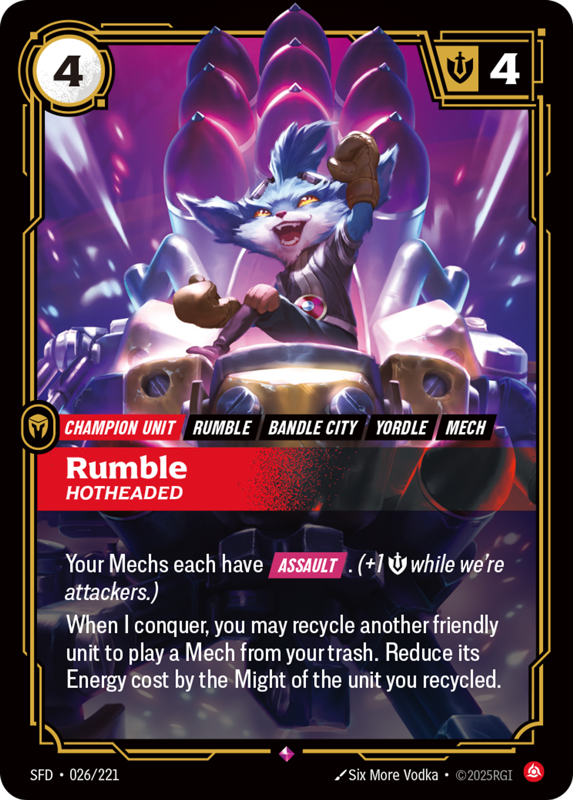 Rumble - Hotheaded — Spiritforged — Riftbound