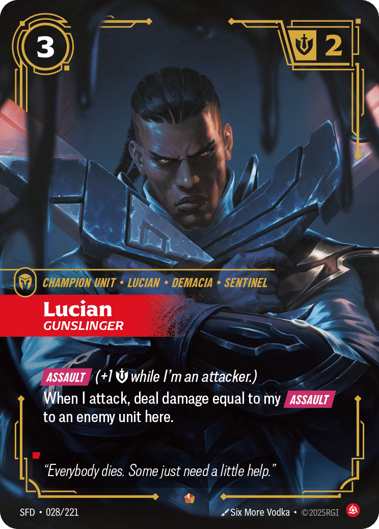 Lucian - Gunslinger — Spiritforged — Riftbound