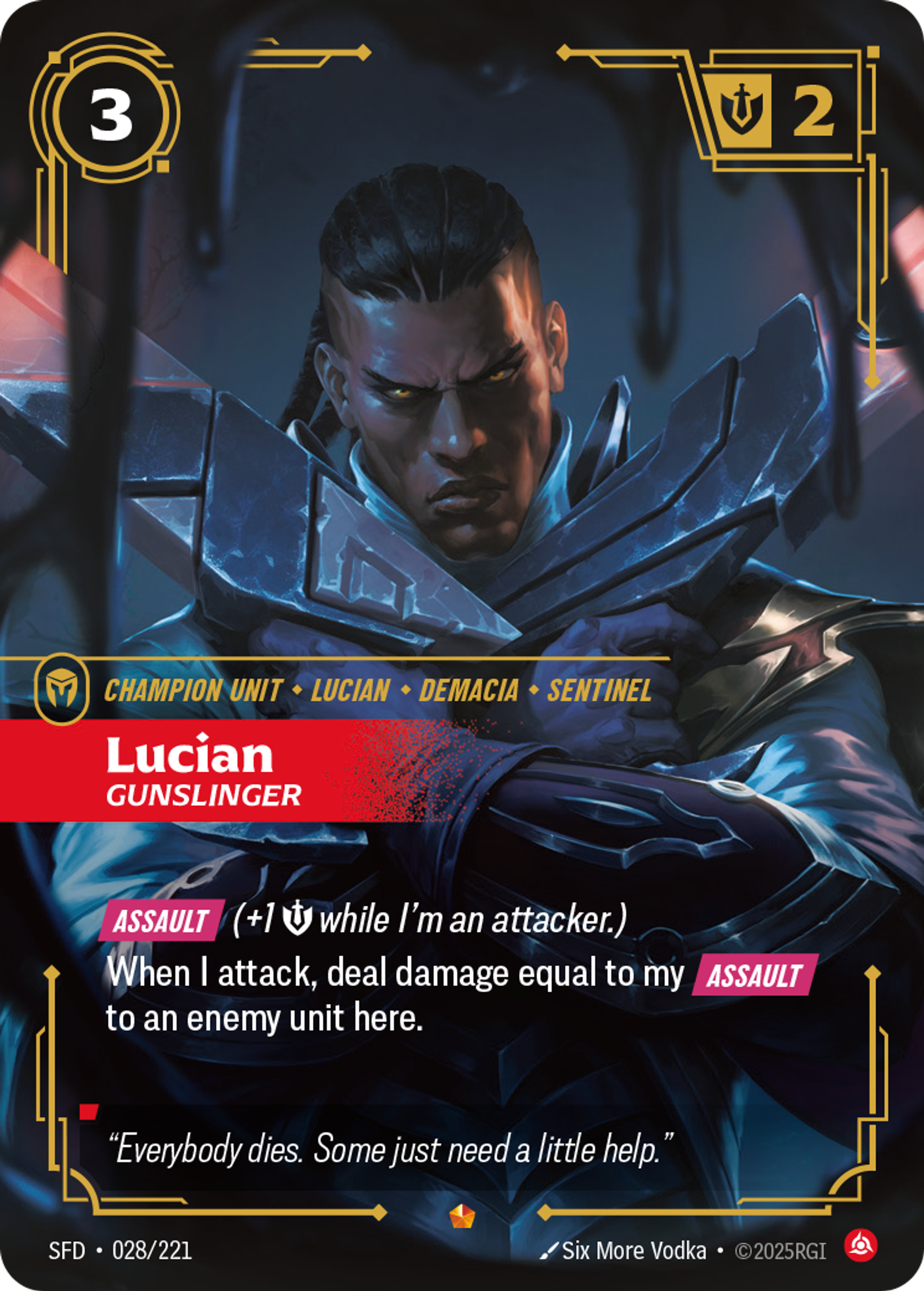 Lucian - Gunslinger — Spiritforged — Riftbound: League of Legends TCG