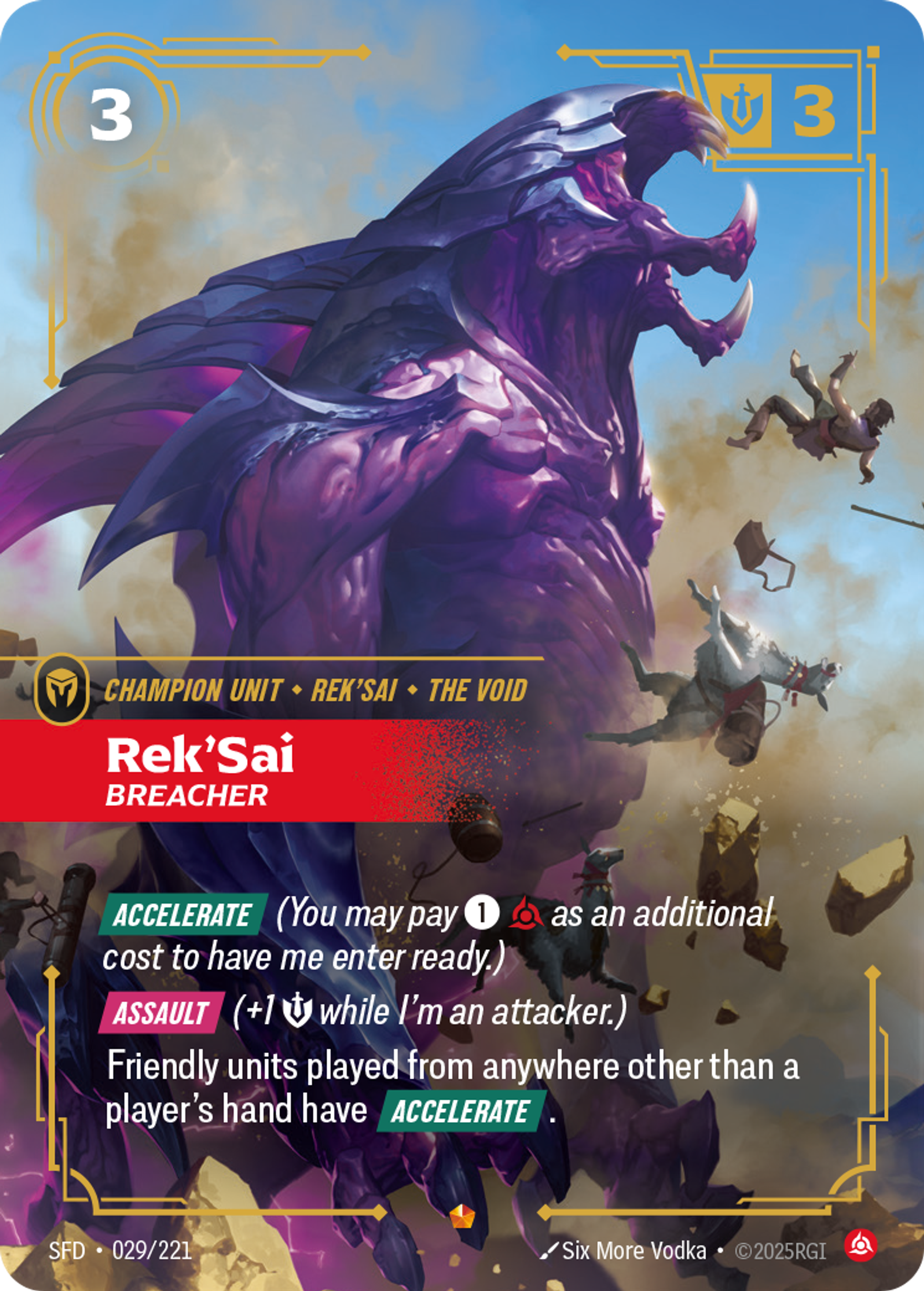 Rek'Sai - Breacher — Spiritforged — Riftbound: League of Legends TCG