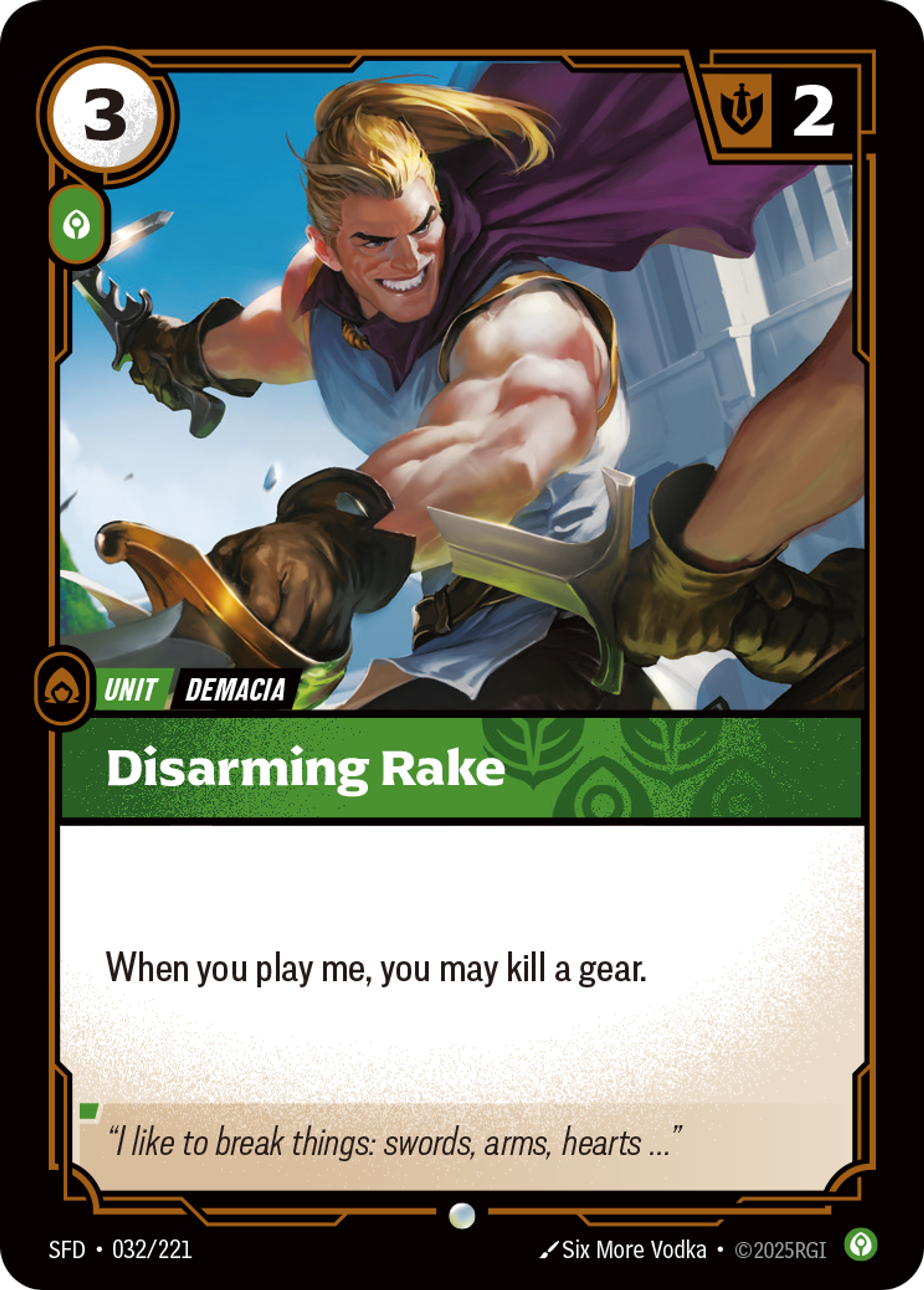 Disarming Rake — Spiritforged — Riftbound