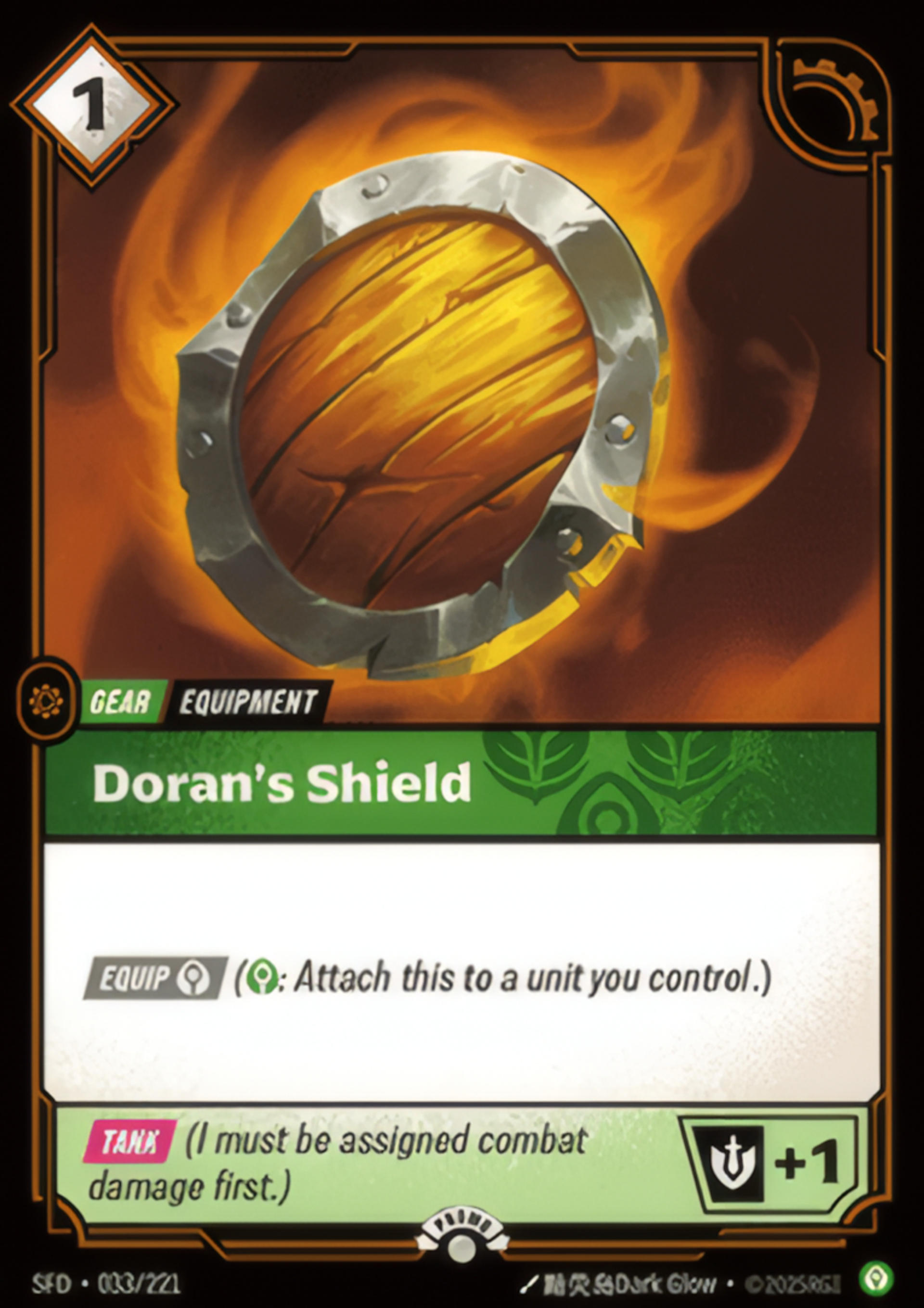 Doran's Shield — Spiritforged - Promo Cards — Riftbound: League of Legends TCG