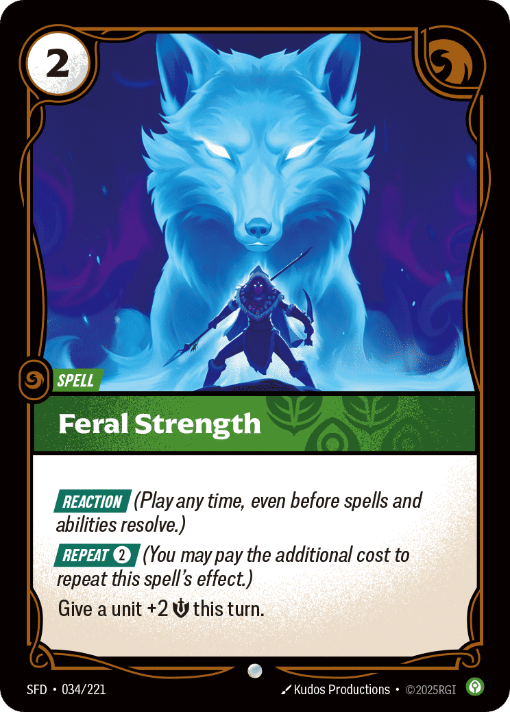 Feral Strength — Spiritforged — Riftbound: League of Legends TCG