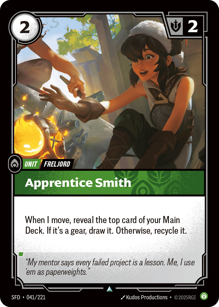 Apprentice Smith — Spiritforged — Riftbound: League of Legends TCG