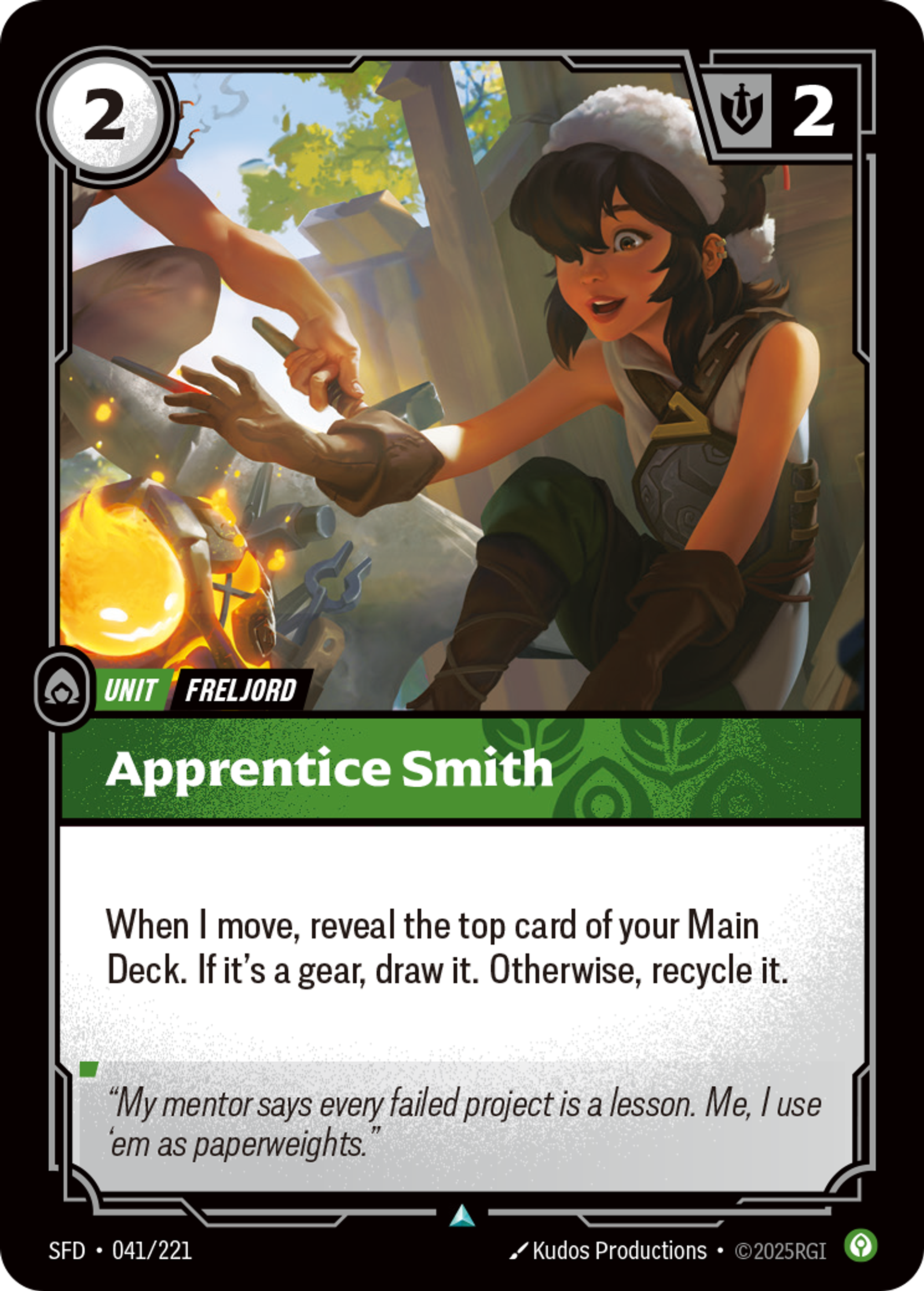 Apprentice Smith — Spiritforged — Riftbound: League of Legends TCG