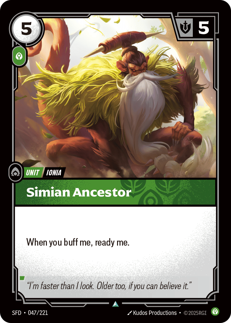 Simian Ancestor — Spiritforged — Riftbound