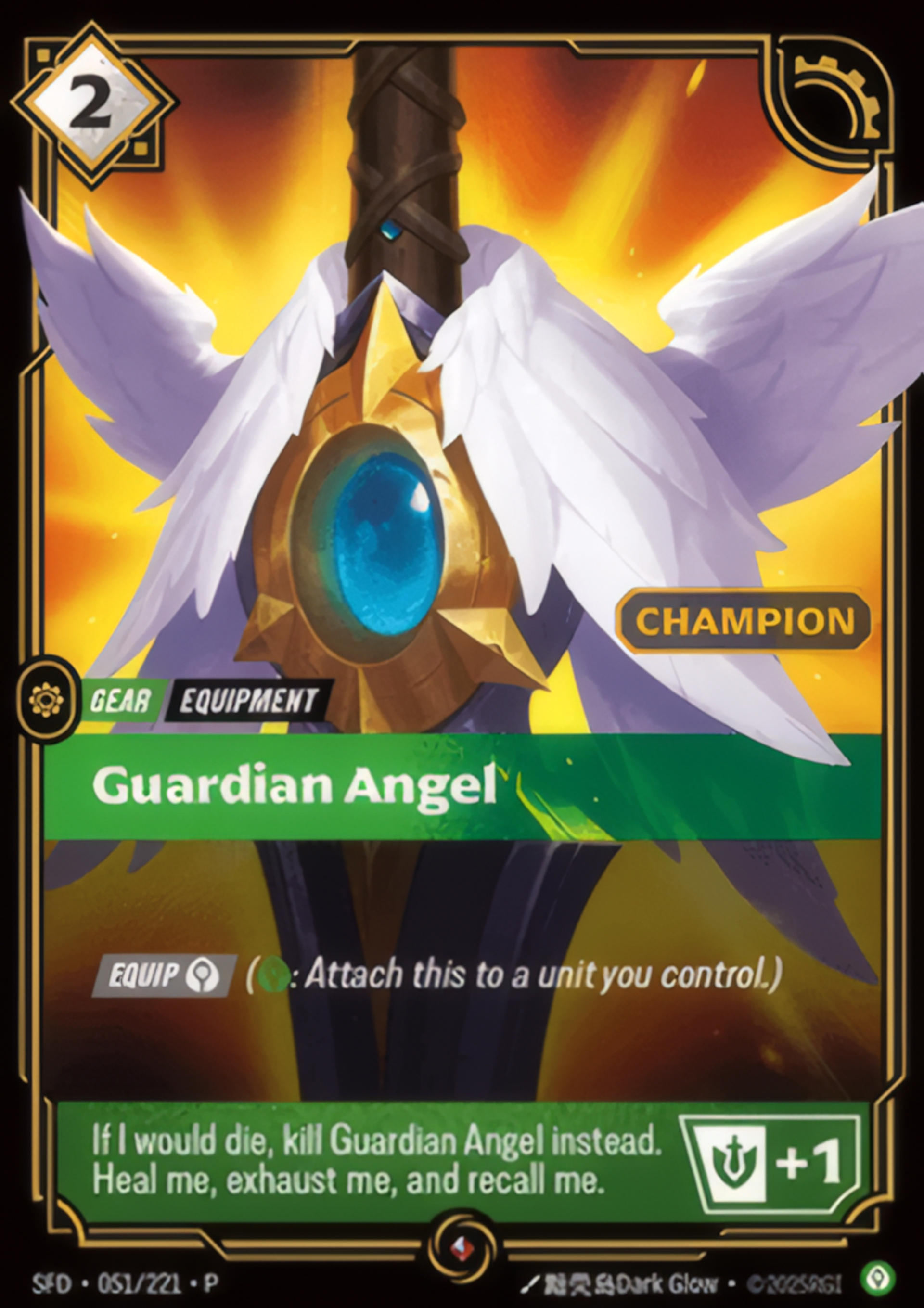 Guardian Angel (Champion stamp) — Spiritforged - Promo Cards — Riftbound: League of Legends TCG