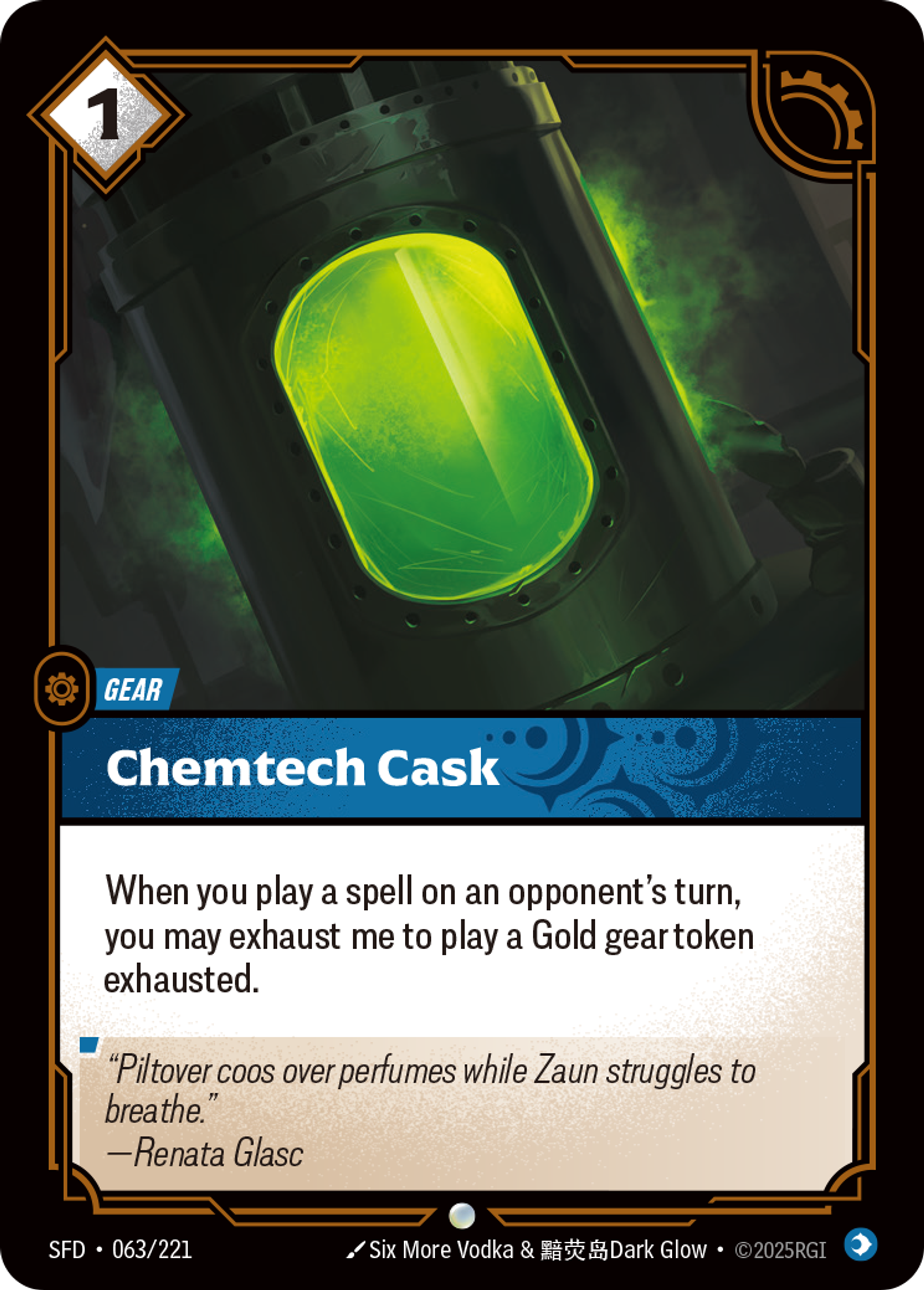 Chemtech Cask — Spiritforged — Riftbound