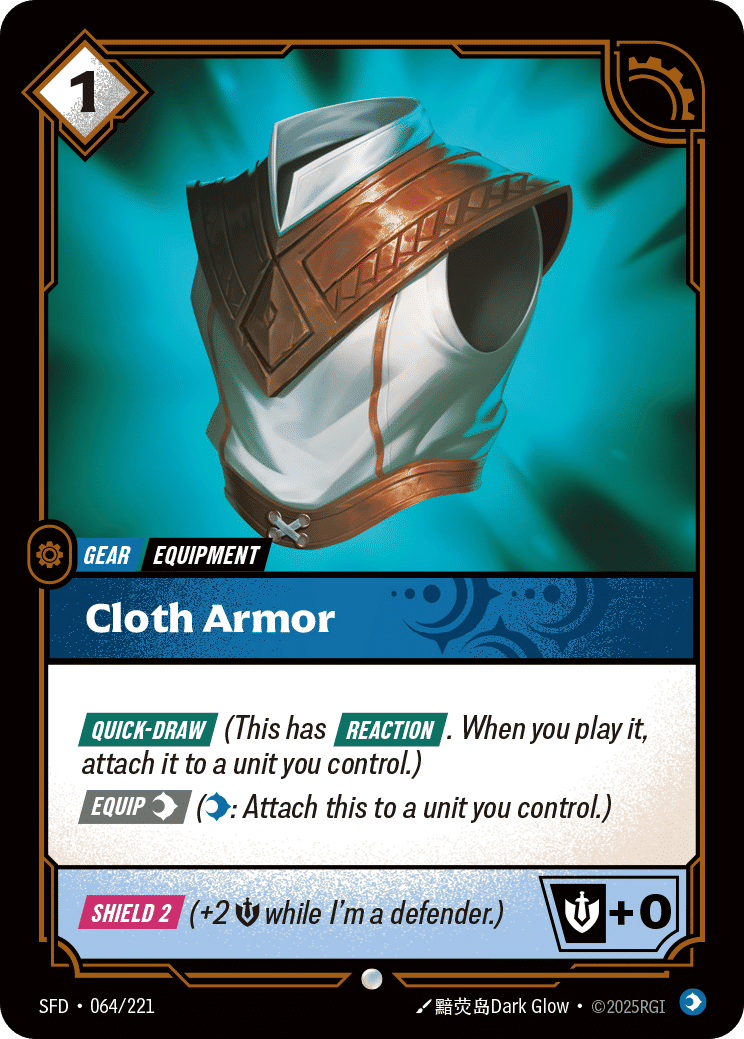 Cloth Armor — Spiritforged — Riftbound: League of Legends TCG