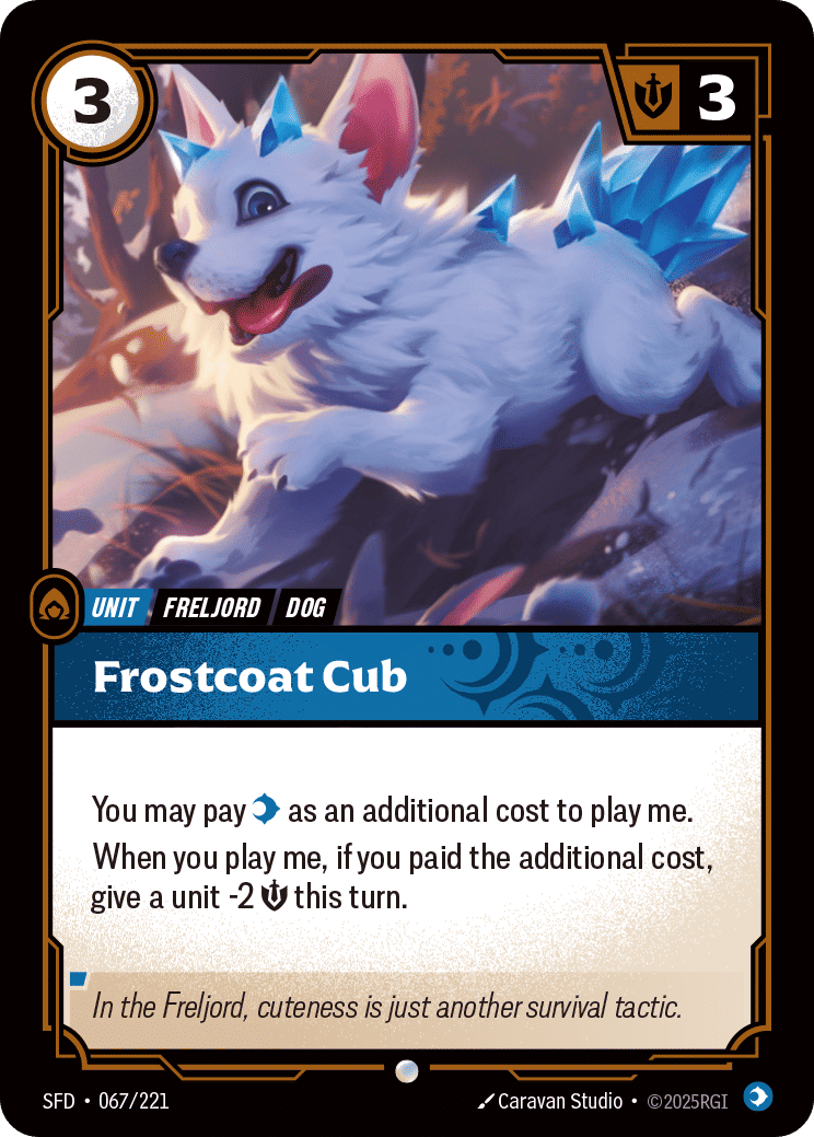 Frostcoat Cub — Spiritforged — Riftbound: League of Legends TCG