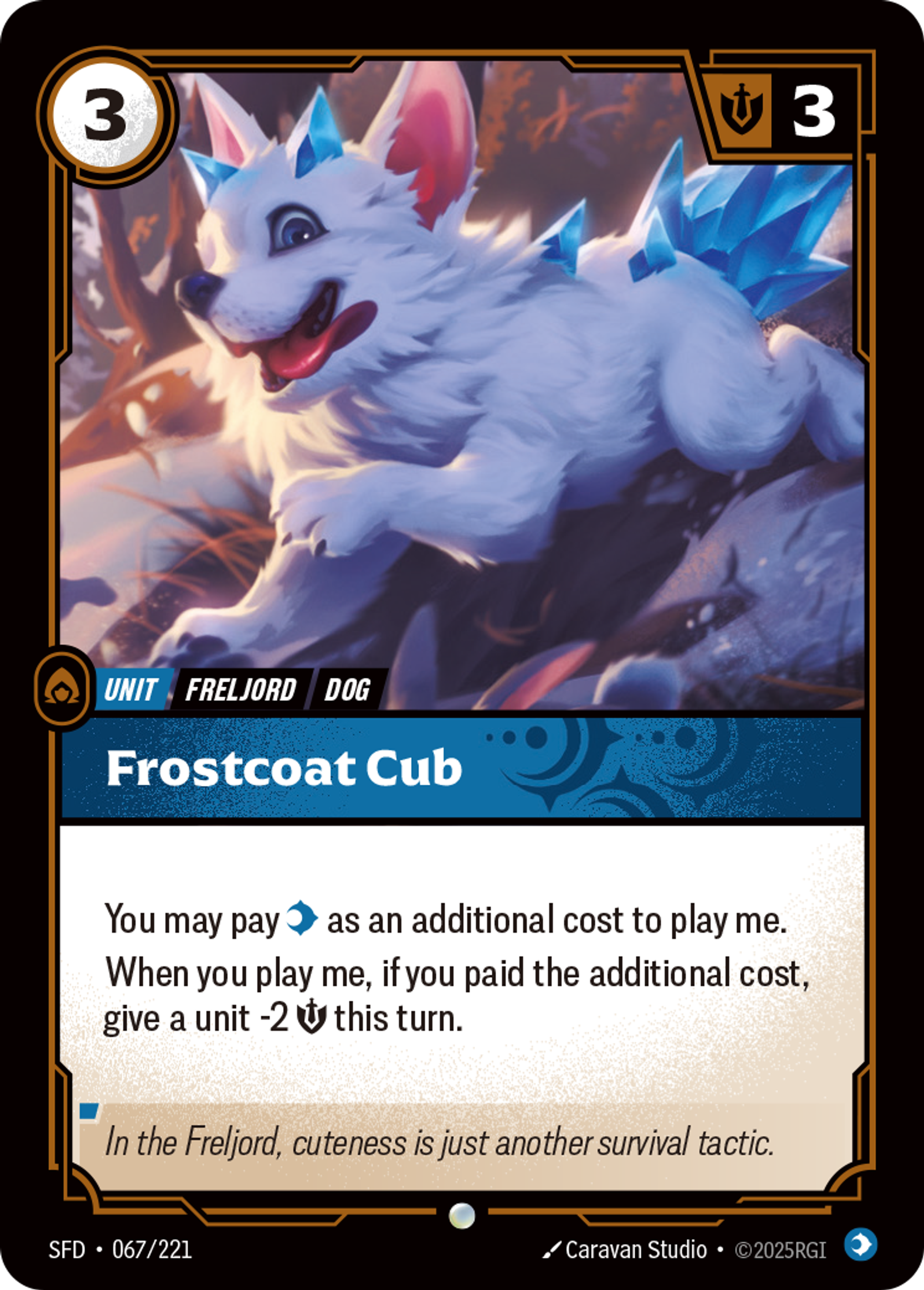 Frostcoat Cub — Spiritforged — Riftbound