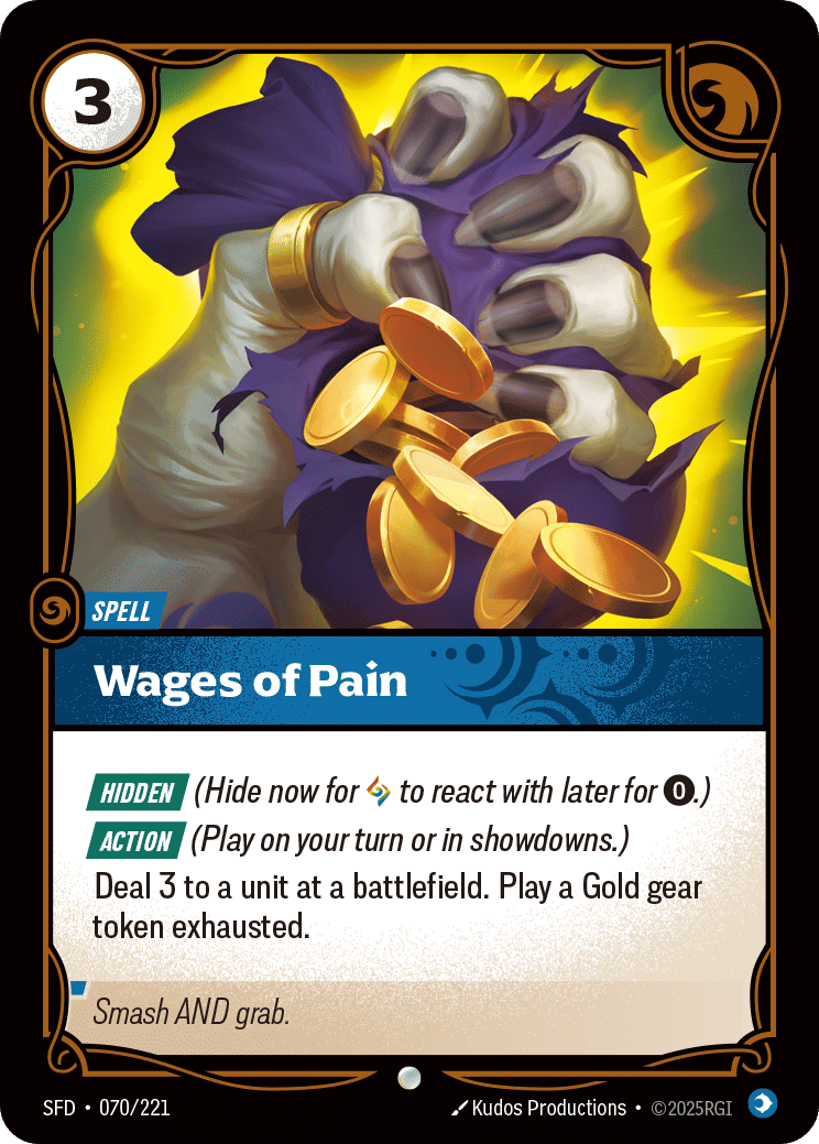 Wages of Pain — Spiritforged — Riftbound