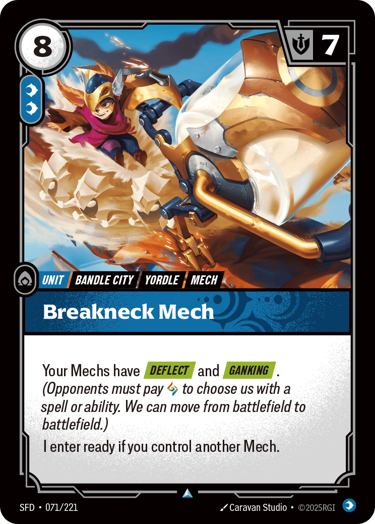 Breakneck Mech — Spiritforged — Riftbound: League of Legends TCG