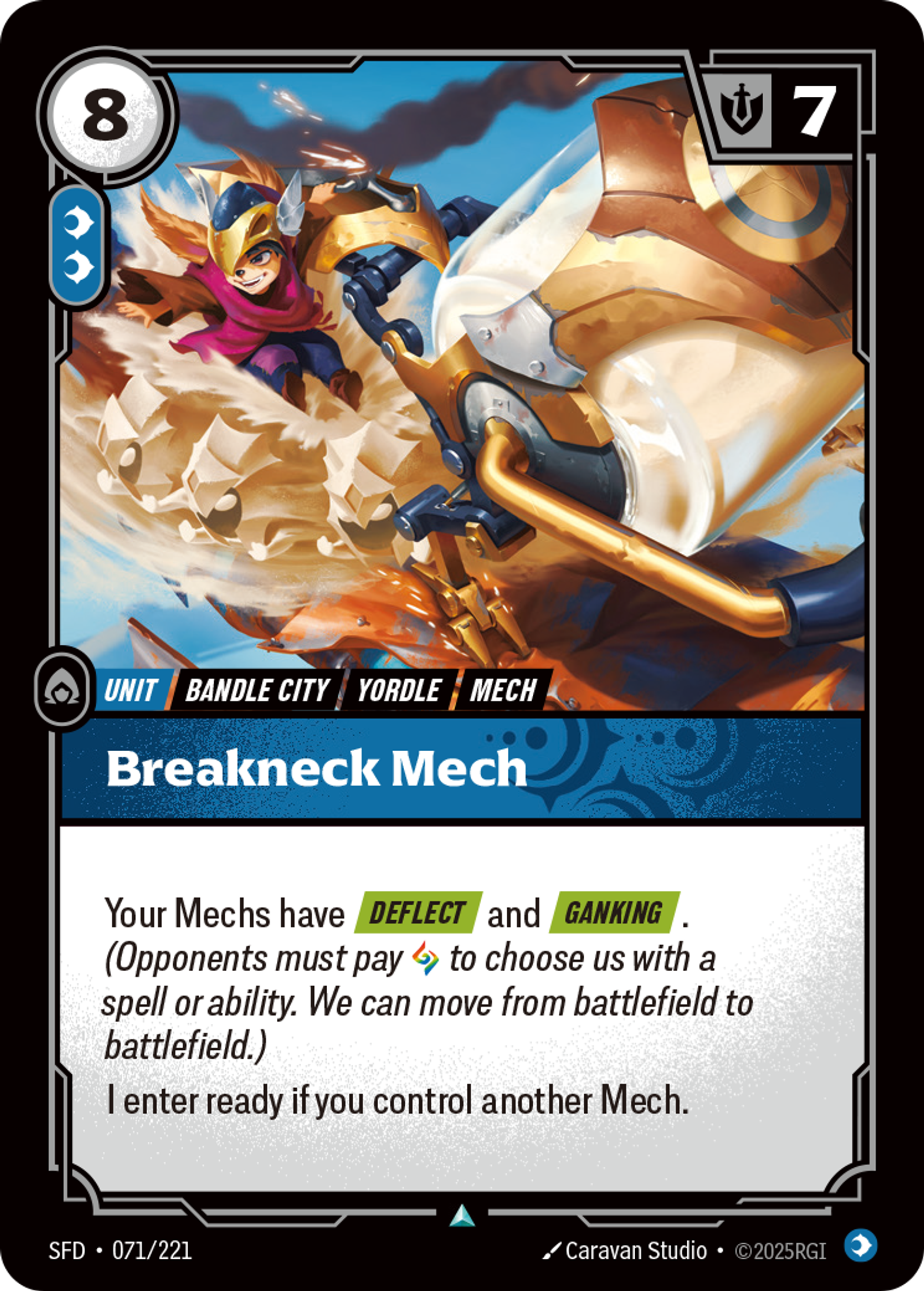 Breakneck Mech — Spiritforged — Riftbound: League of Legends TCG