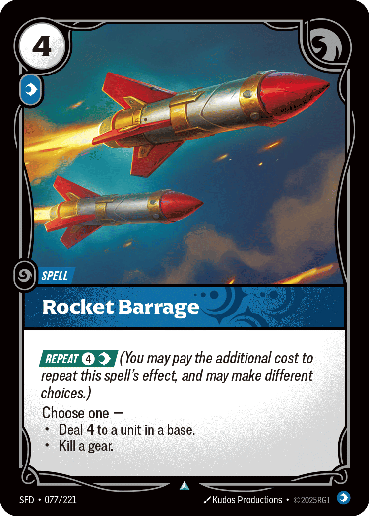 Rocket Barrage — Spiritforged — Riftbound