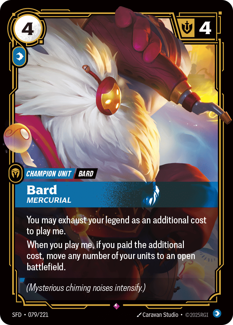 Bard - Mercurial — Spiritforged — Riftbound: League of Legends TCG