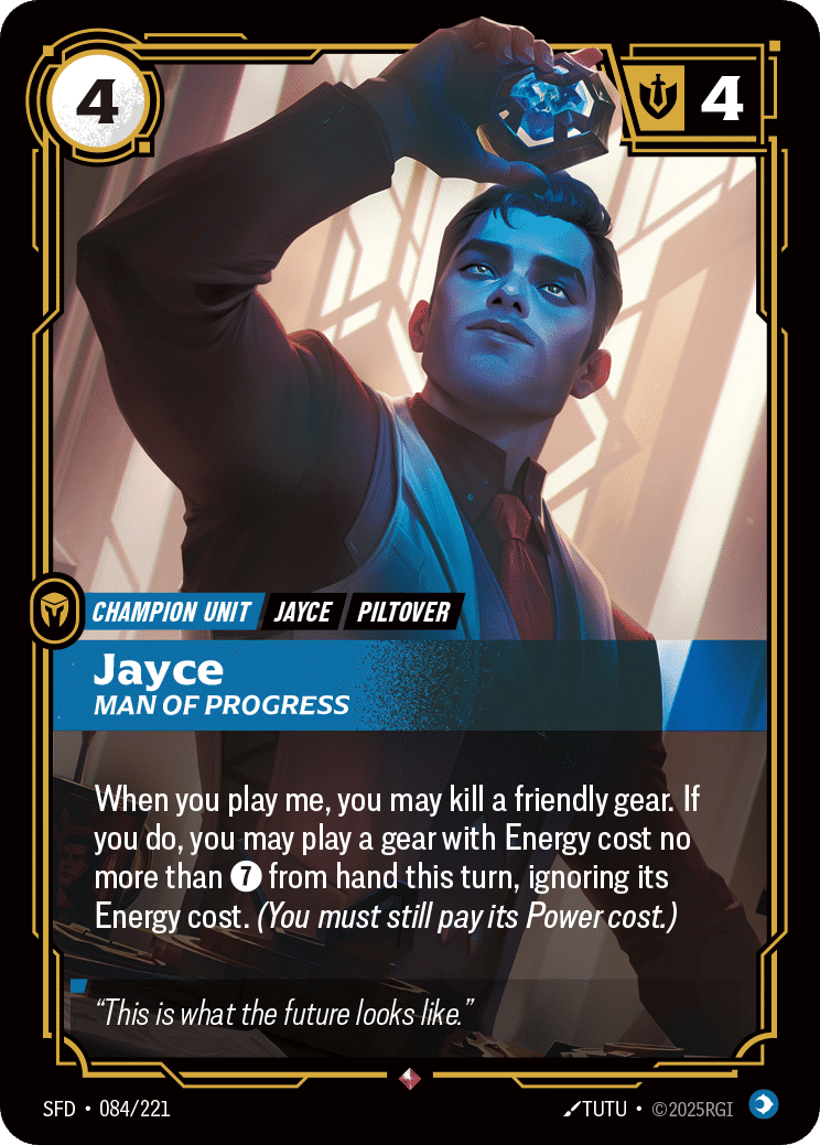 Jayce - Man of Progress — Spiritforged — Riftbound: League of Legends TCG