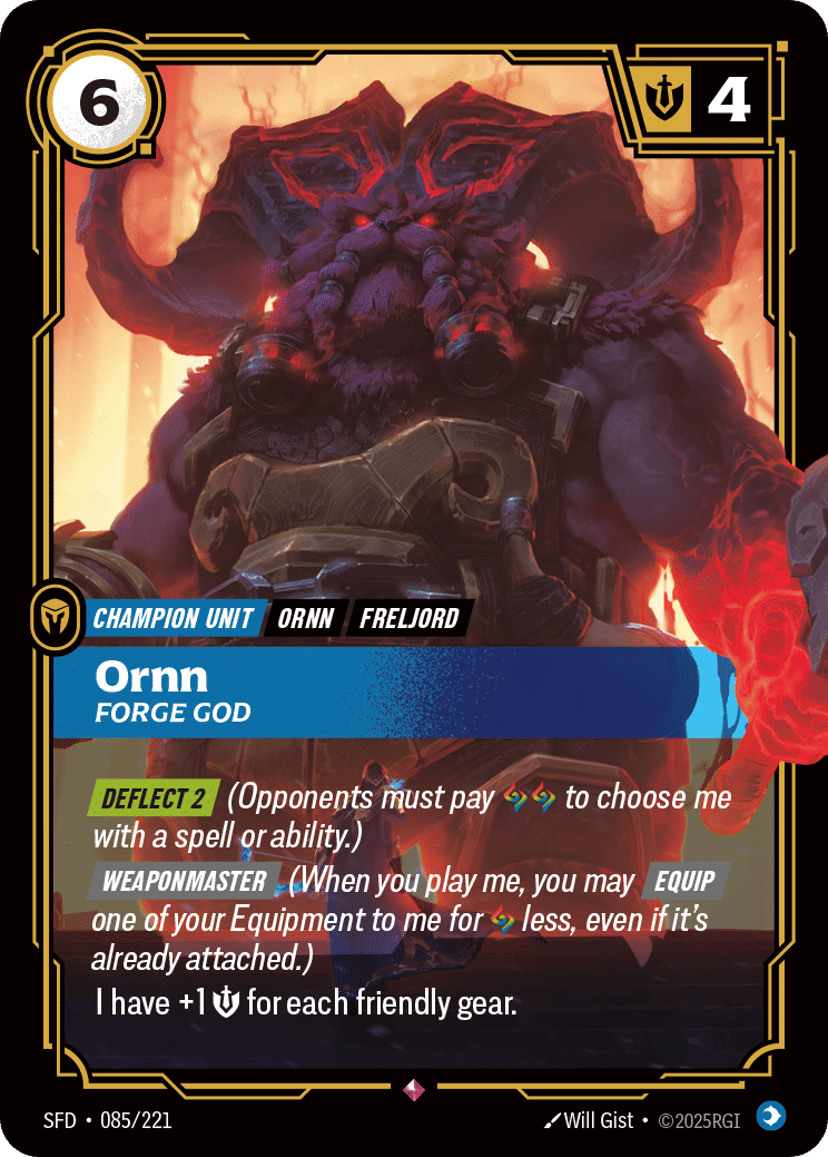 Ornn - Forge God — Spiritforged — Riftbound