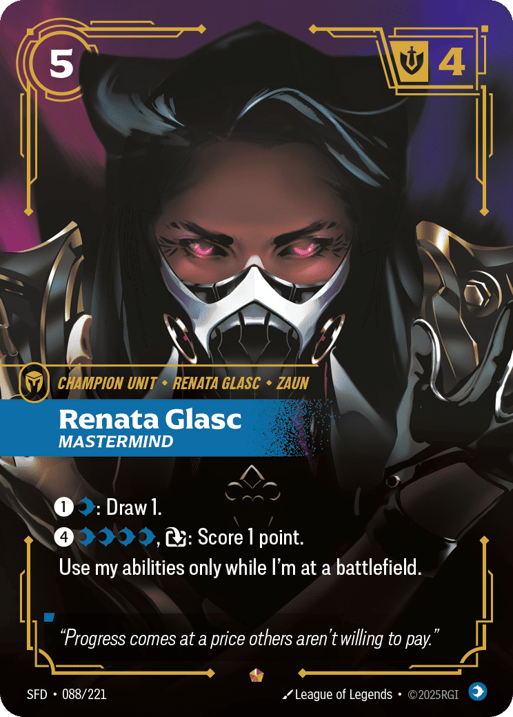 Renata Glasc - Mastermind — Spiritforged — Riftbound: League of Legends TCG