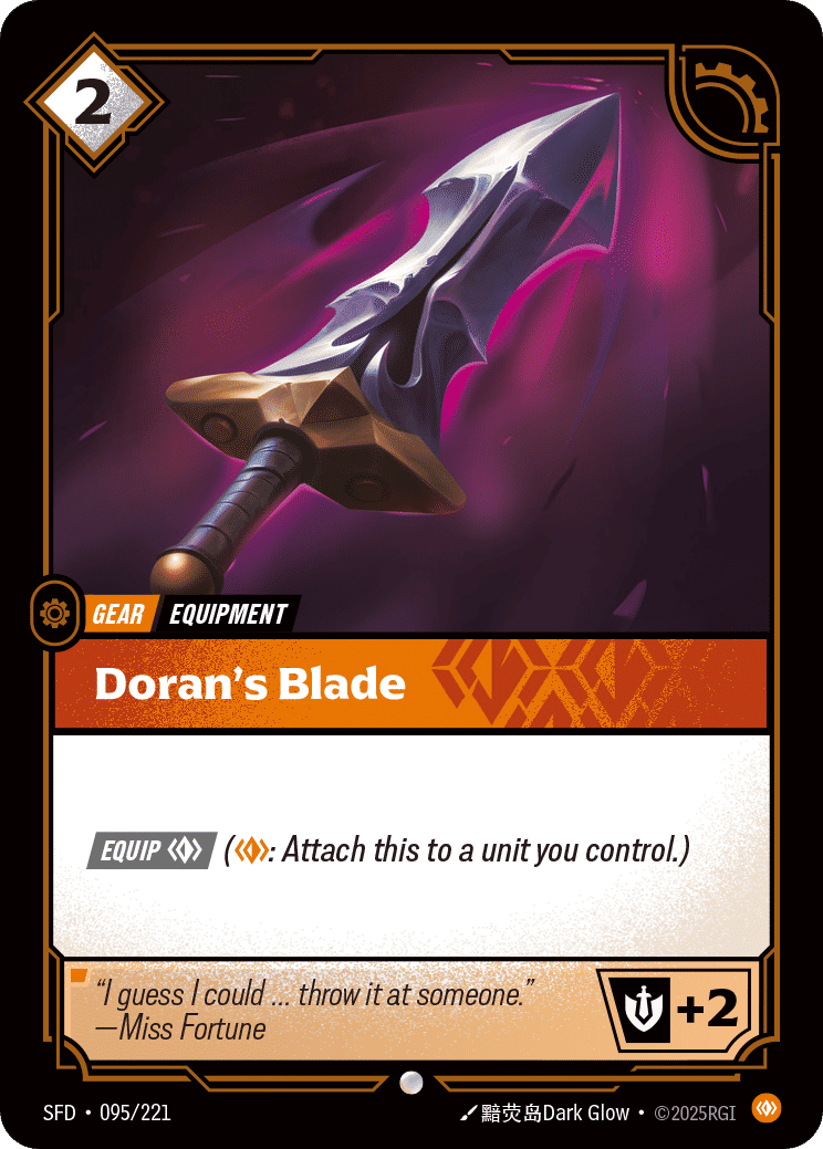 Doran's Blade — Spiritforged — Riftbound: League of Legends TCG