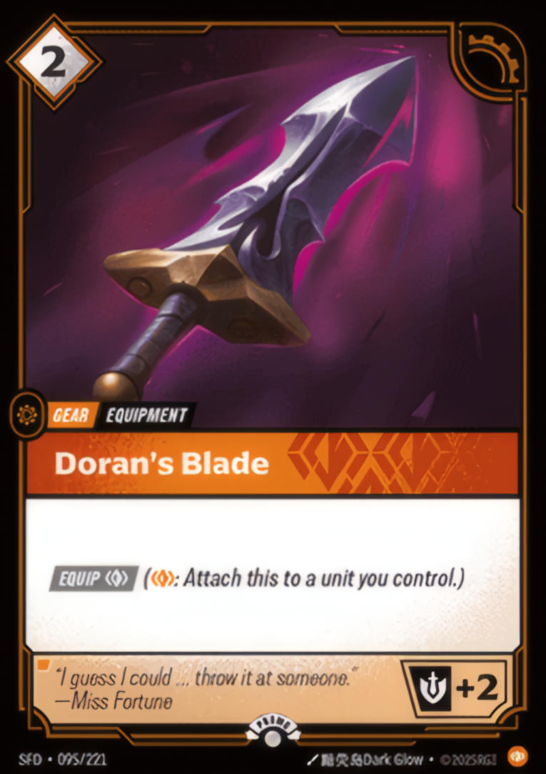 Doran's Blade — Spiritforged - Promo Cards — Riftbound: League of Legends TCG