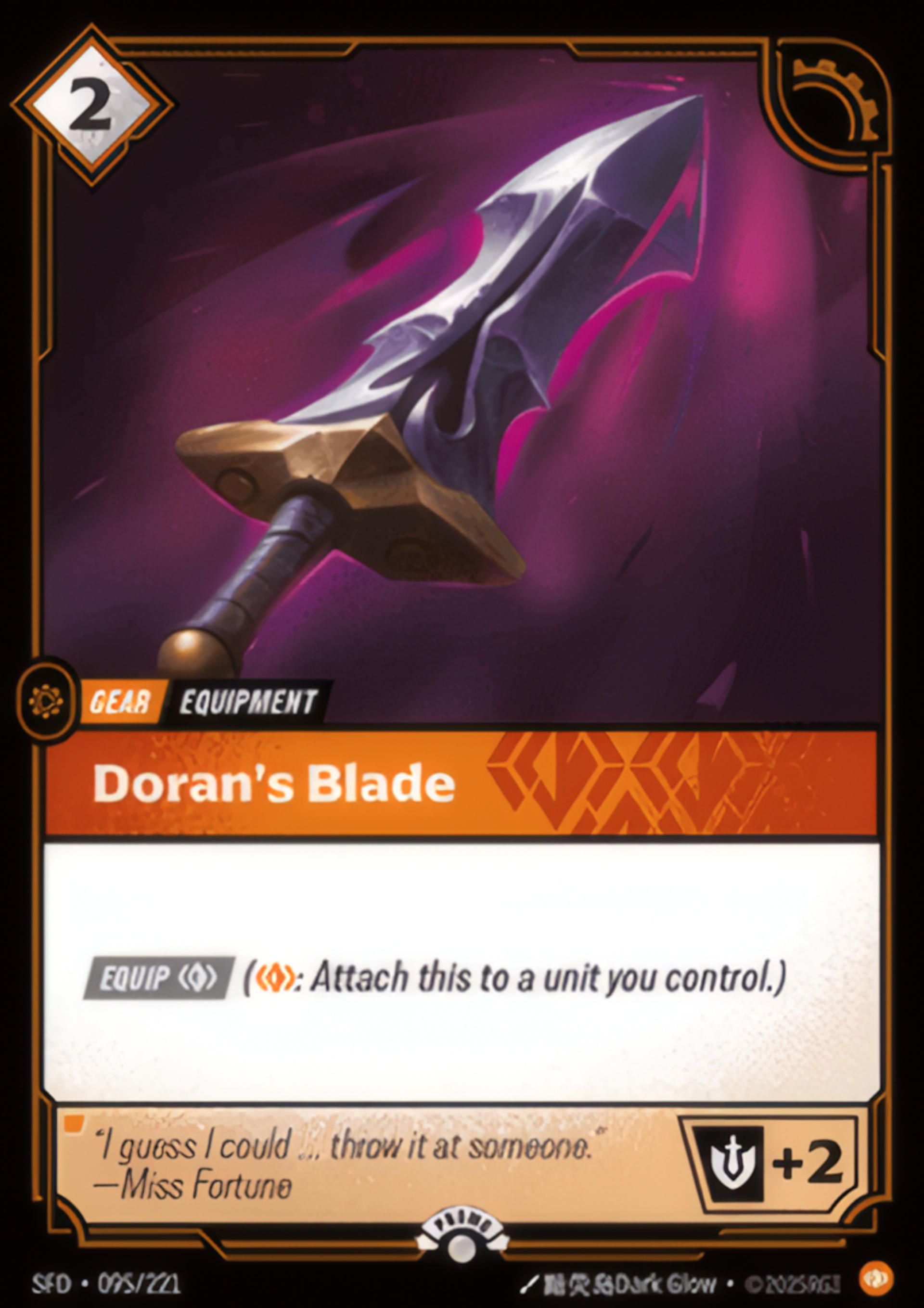 Doran's Blade — Spiritforged - Promo Cards — Riftbound