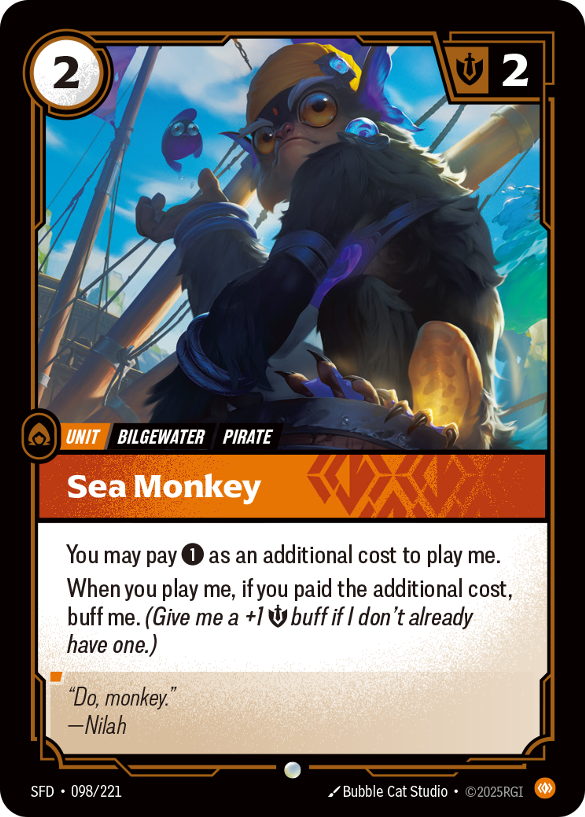Sea Monkey — Spiritforged — Riftbound