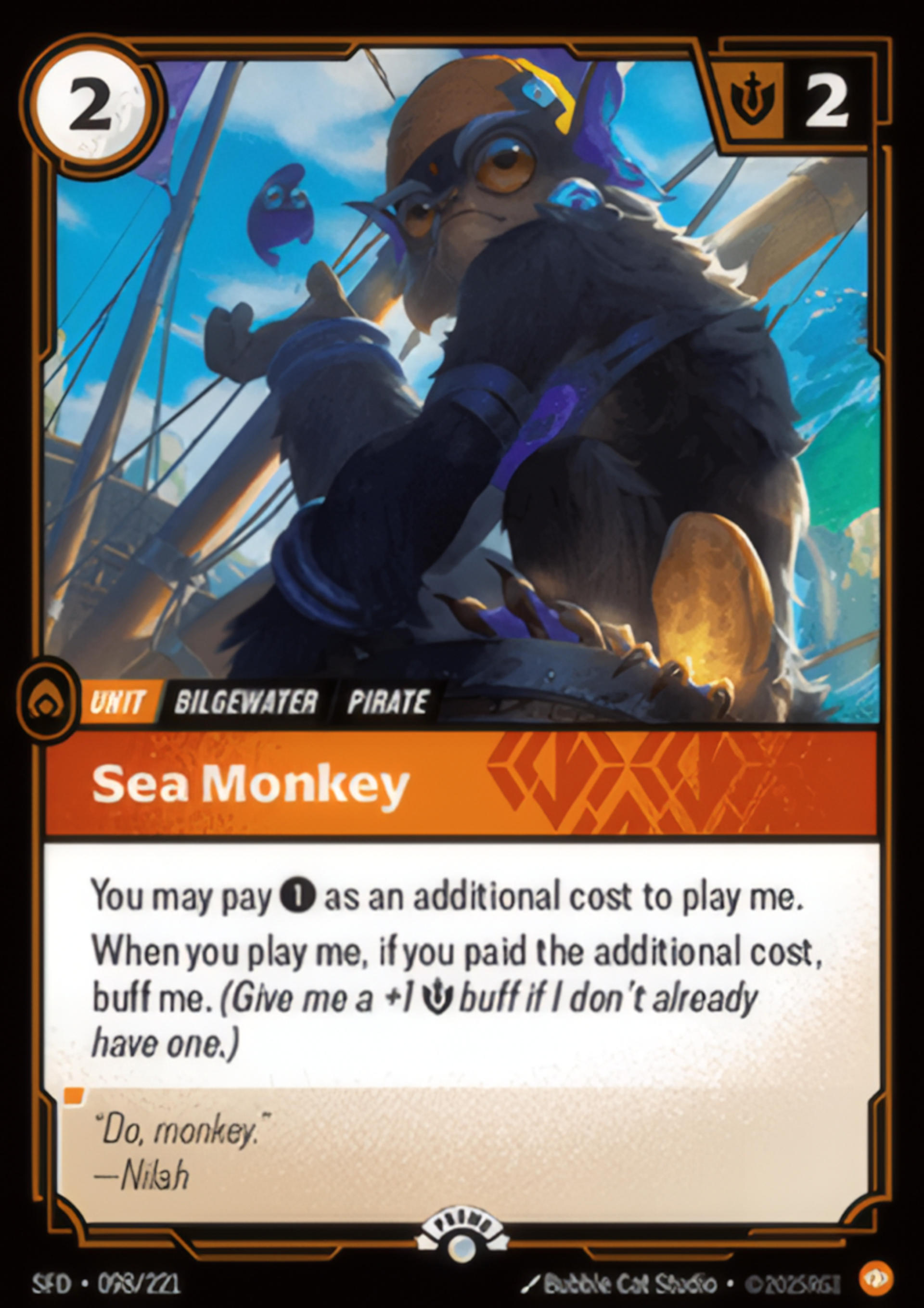 Sea Monkey — Spiritforged - Promo Cards — Riftbound: League of Legends TCG