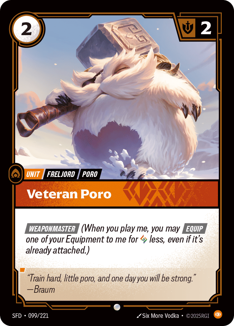 Veteran Poro — Spiritforged — Riftbound