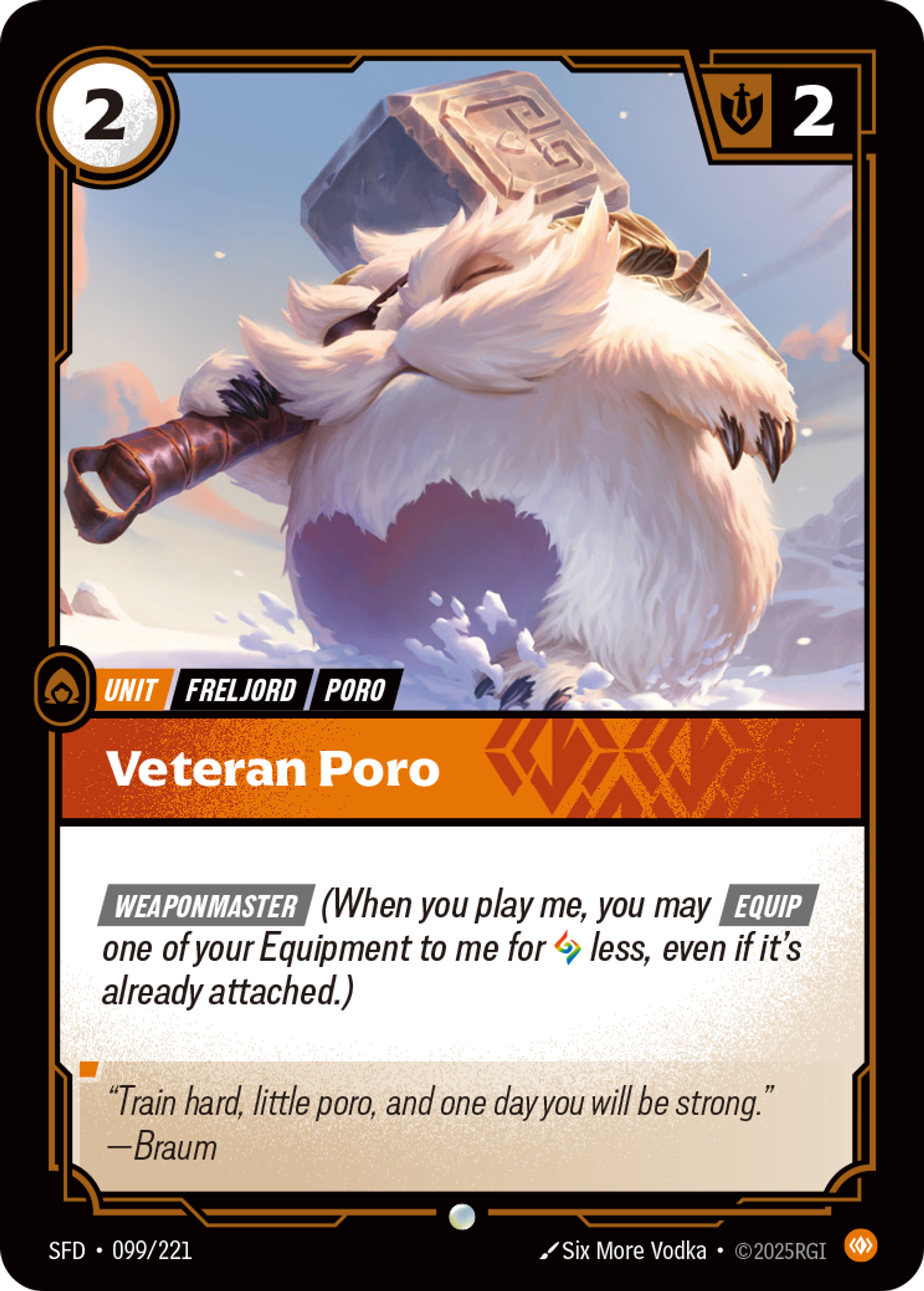 Veteran Poro — Spiritforged — Riftbound