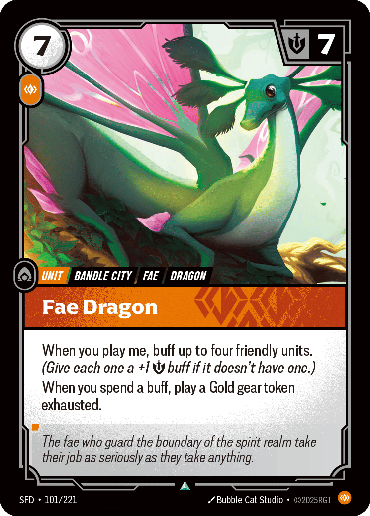 Fae Dragon — Spiritforged — Riftbound: League of Legends TCG
