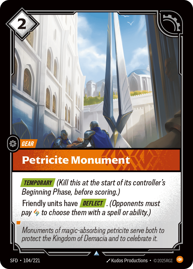 Petricite Monument — Spiritforged — Riftbound