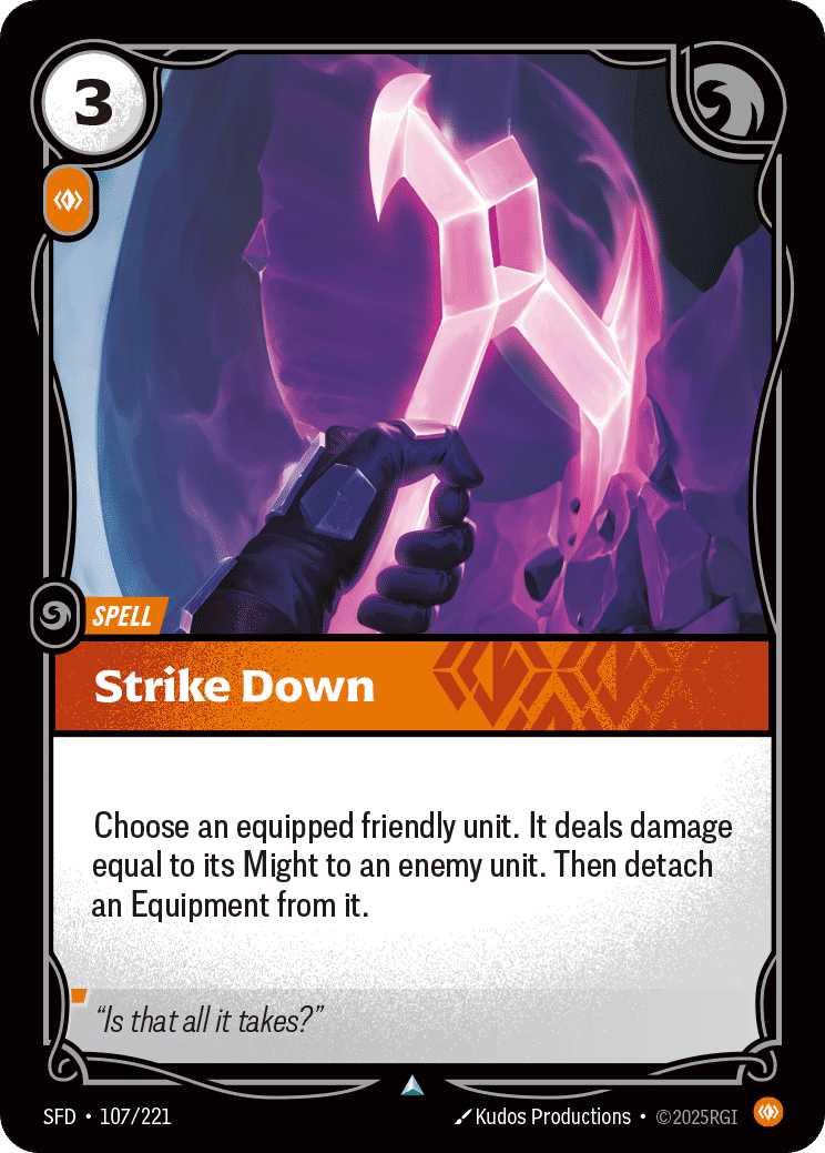 Strike Down — Spiritforged — Riftbound