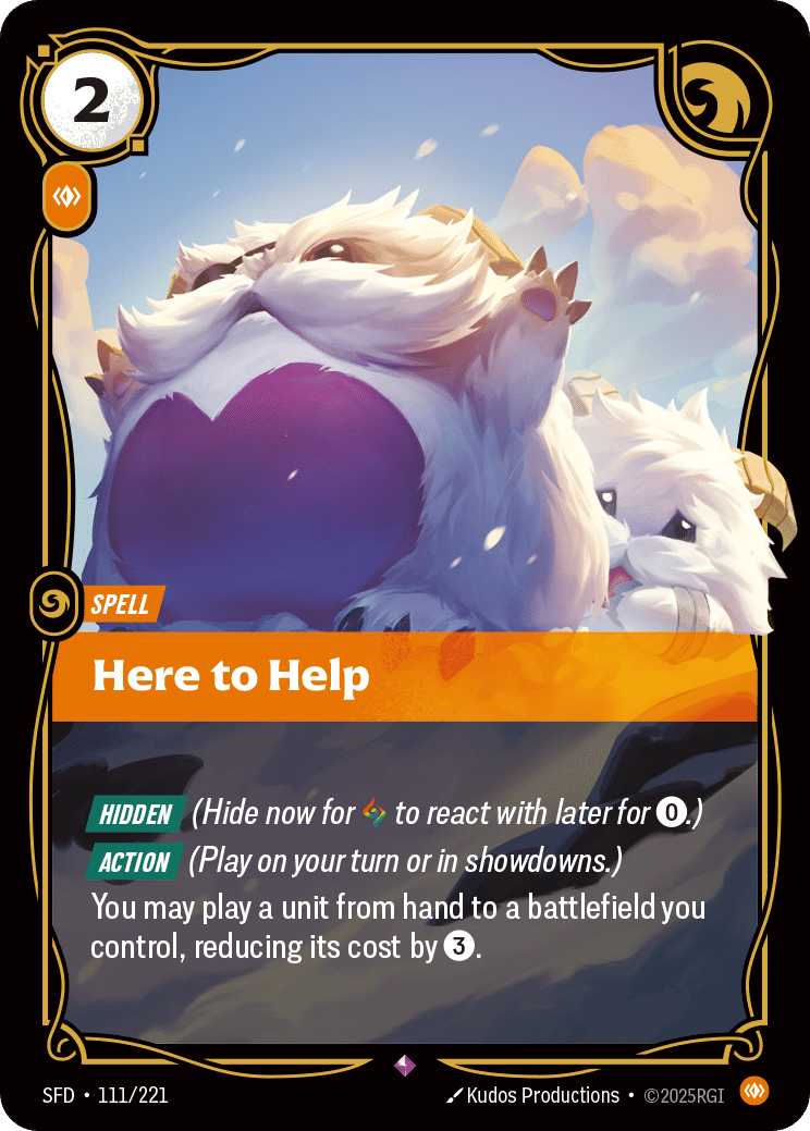 Here to Help — Spiritforged — Riftbound