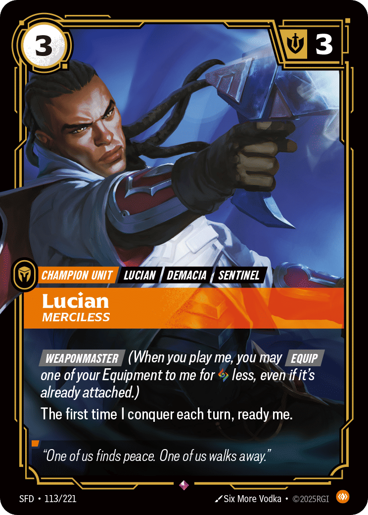 Lucian - Merciless — Spiritforged — Riftbound