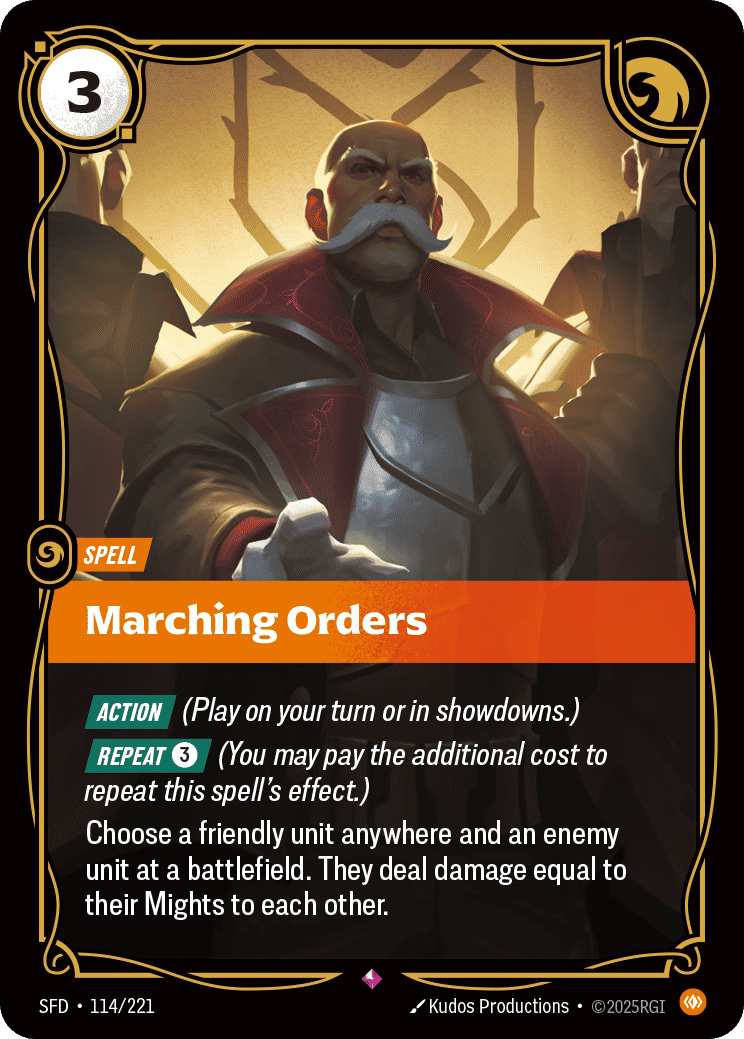 Marching Orders — Spiritforged — Riftbound