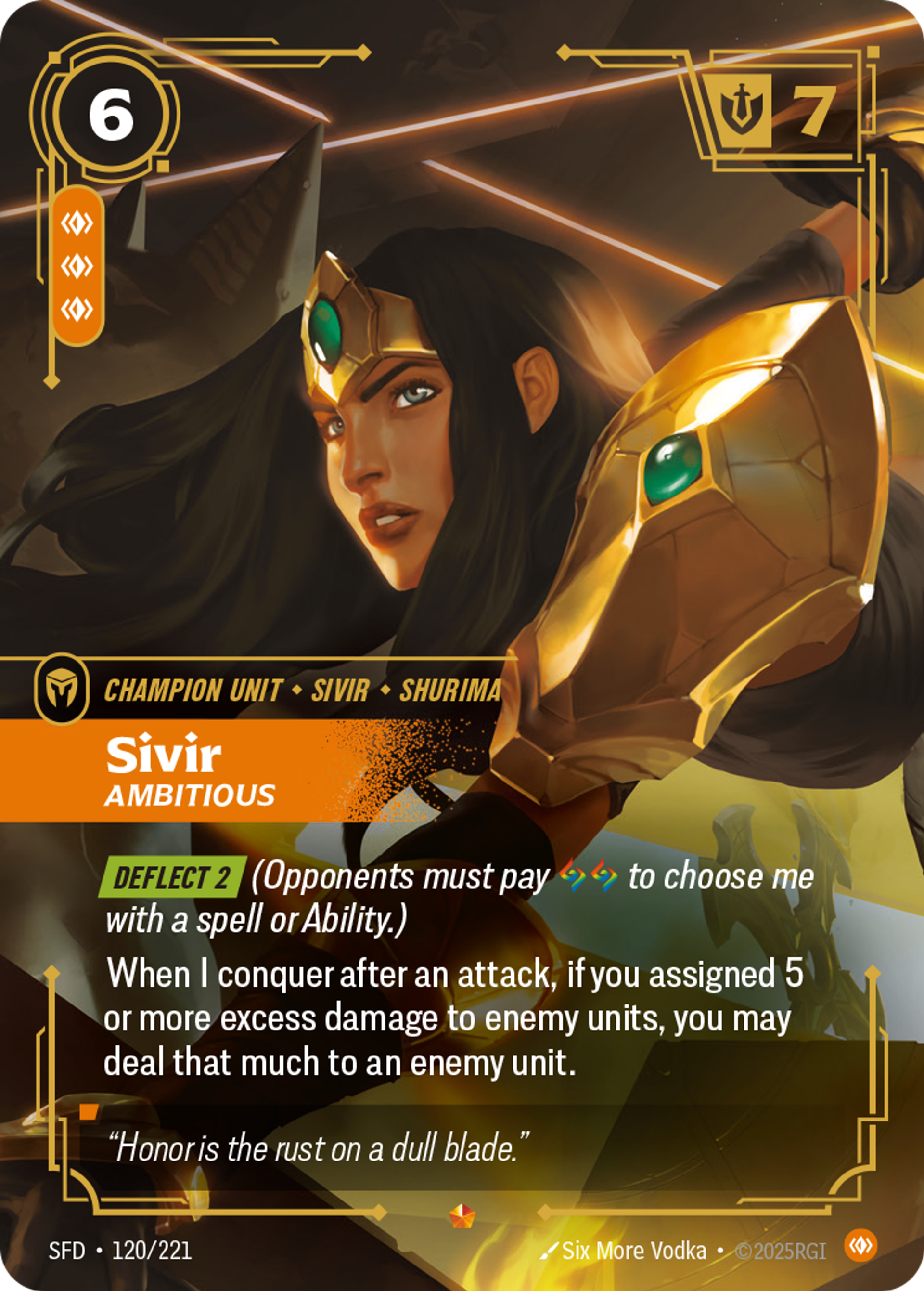 Sivir - Ambitious — Spiritforged — Riftbound