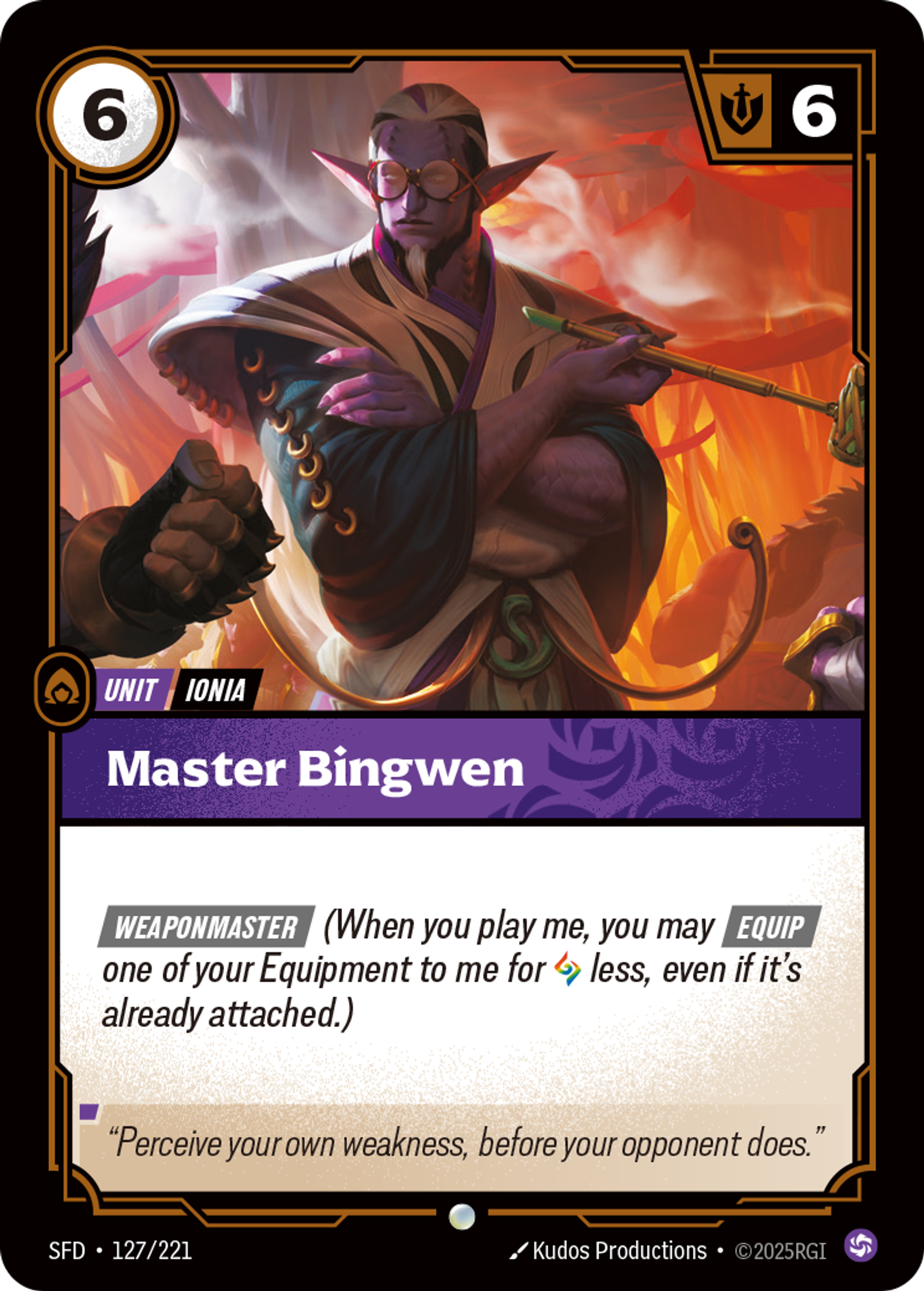 Master Bingwen — Spiritforged — Riftbound