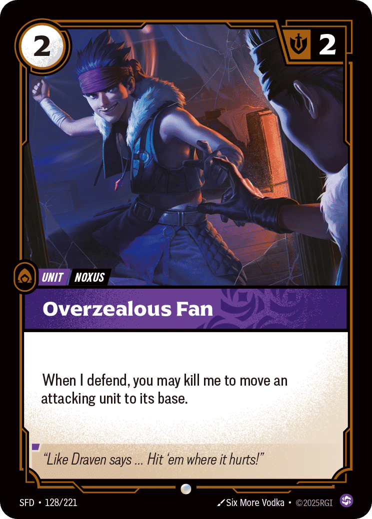 Overzealous Fan — Spiritforged — Riftbound