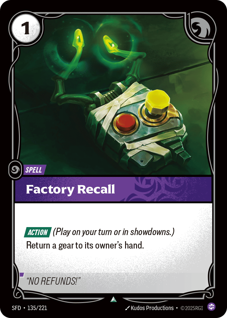 Factory Recall — Spiritforged — Riftbound