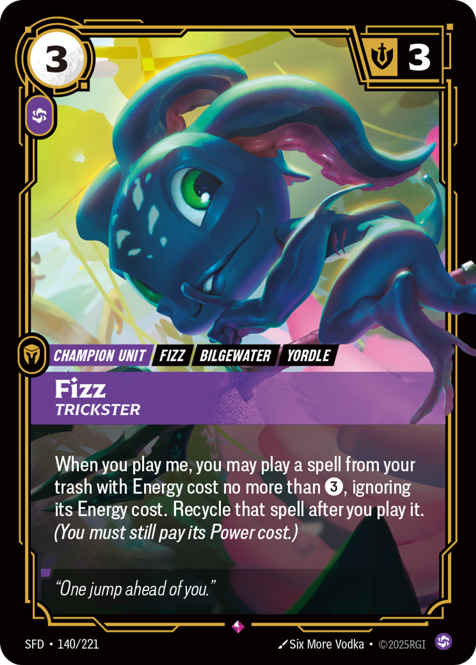 Fizz - Trickster — Spiritforged — Riftbound