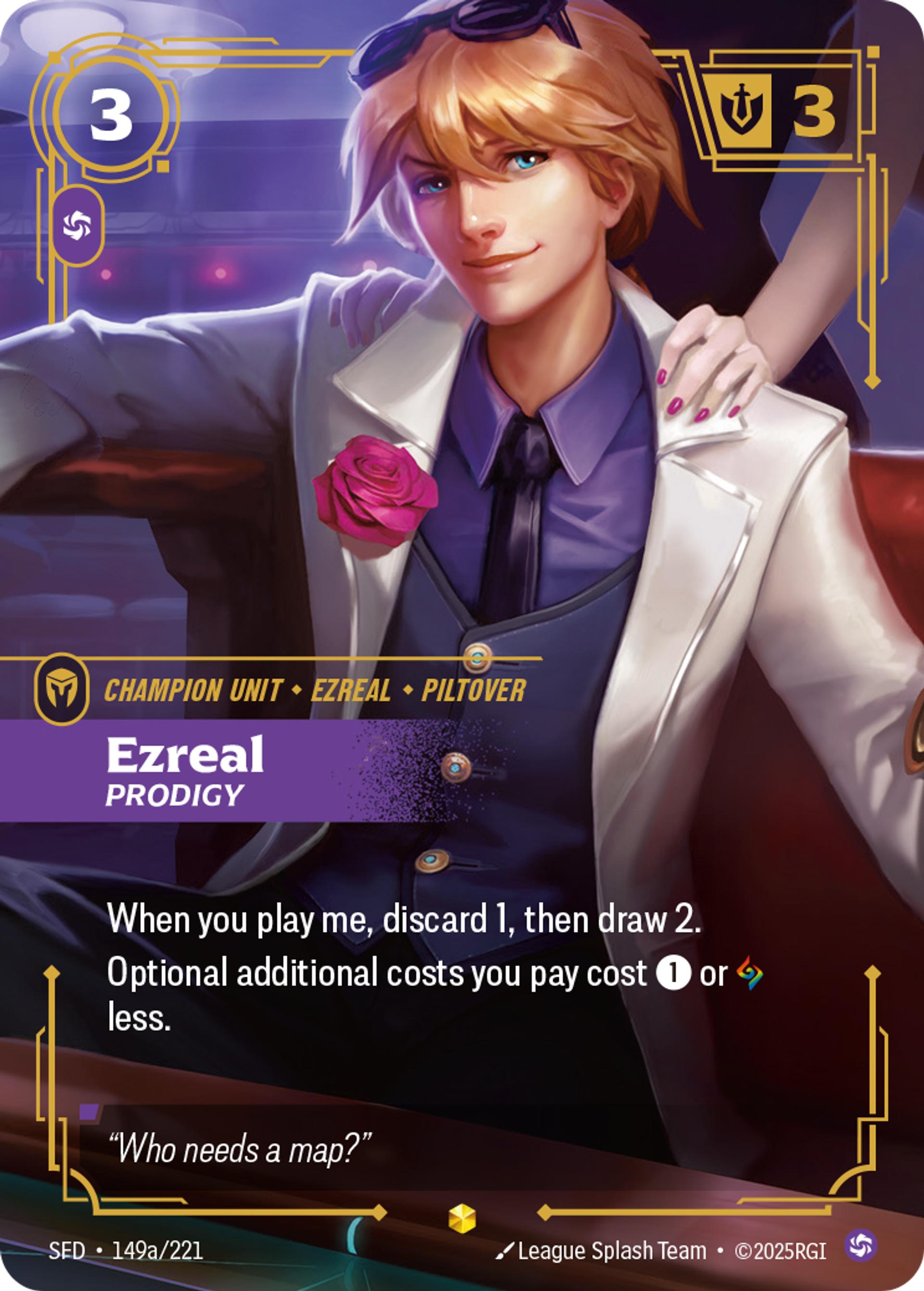 Ezreal - Prodigy (Alternate Art) — Spiritforged — Riftbound