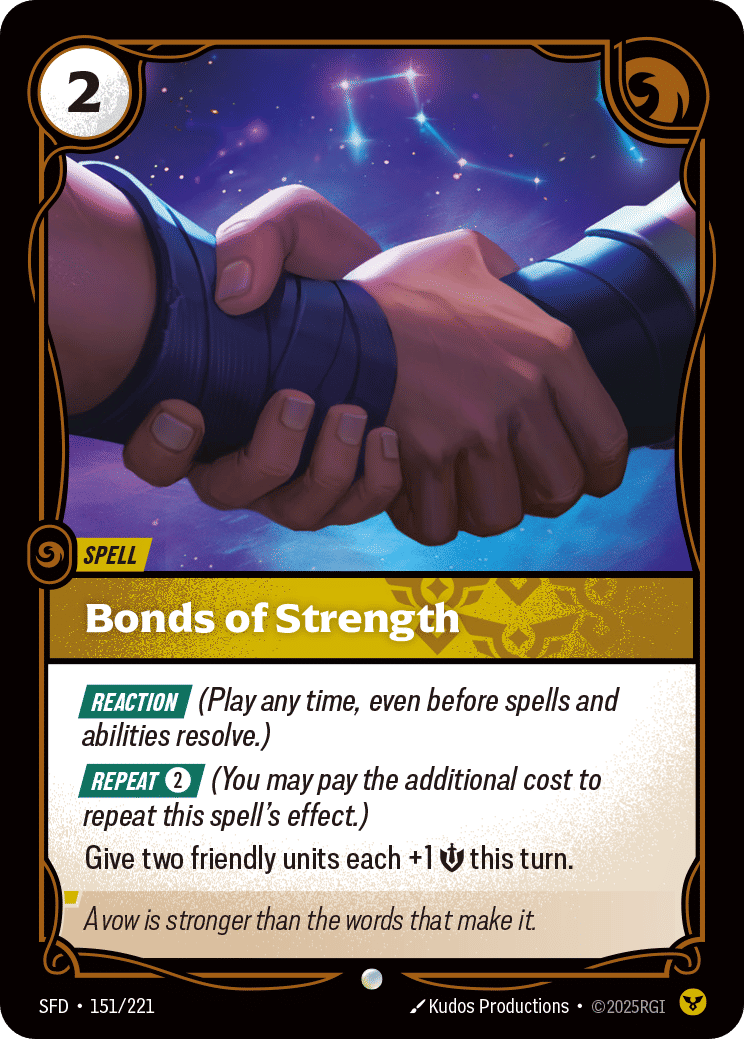 Bonds of Strength — Spiritforged — Riftbound