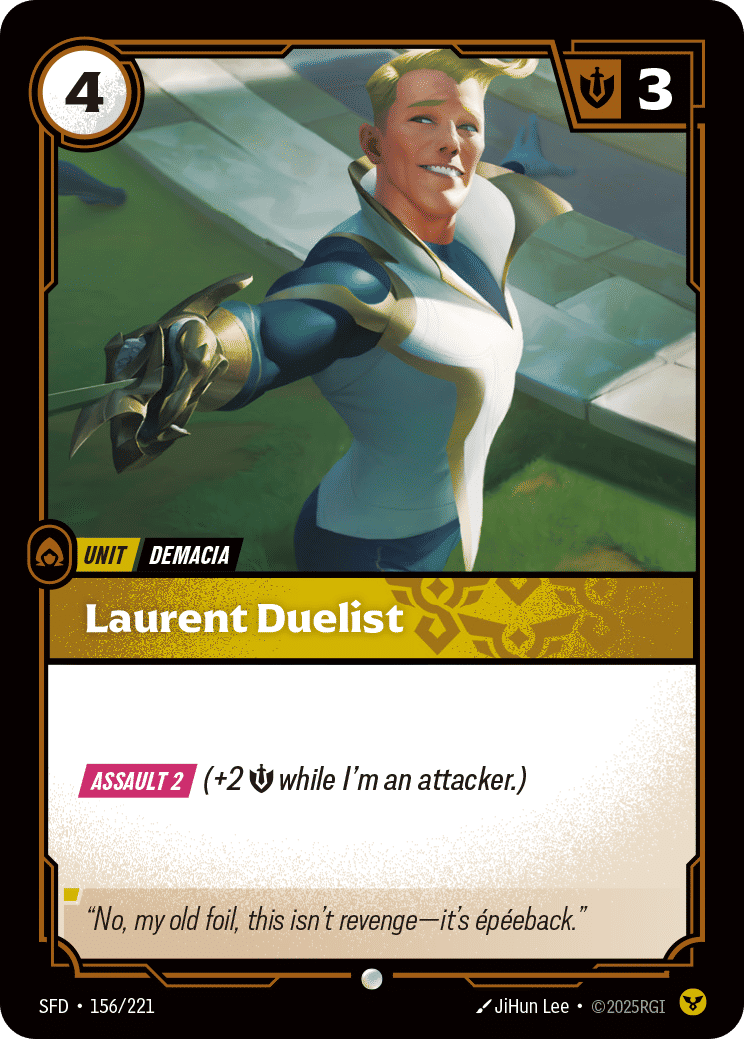 Laurent Duelist — Spiritforged — Riftbound: League of Legends TCG